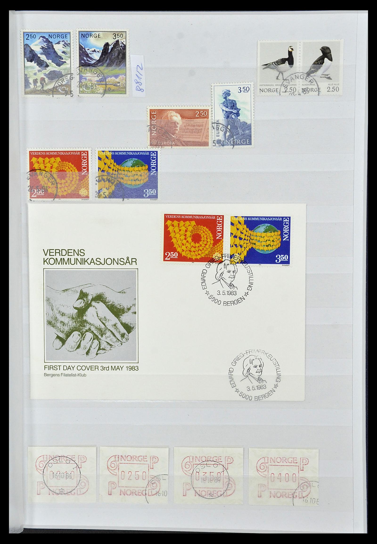 34086 031 - Postzegelverzameling 34086 Noorwegen 1856-1999.