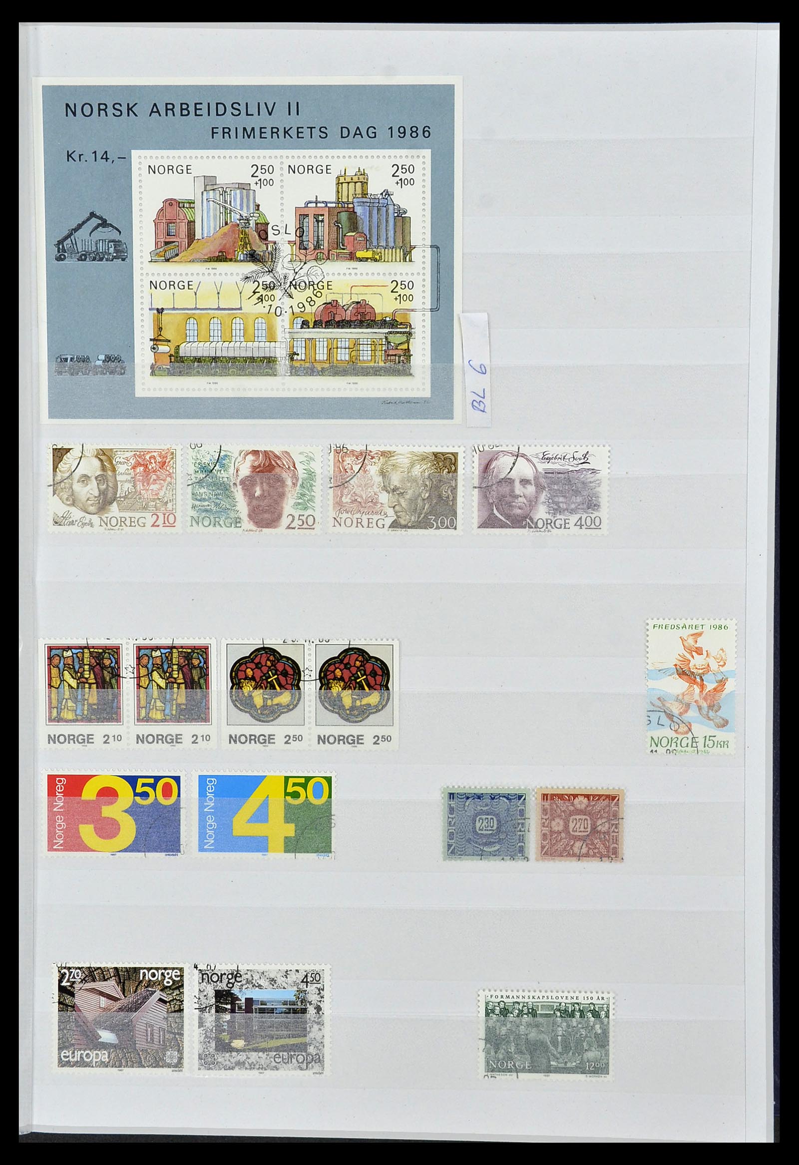 34086 035 - Postzegelverzameling 34086 Noorwegen 1856-1999.