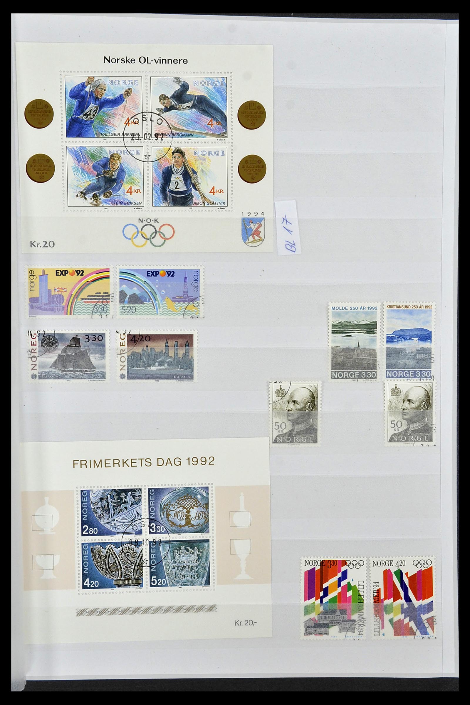 34086 043 - Postzegelverzameling 34086 Noorwegen 1856-1999.