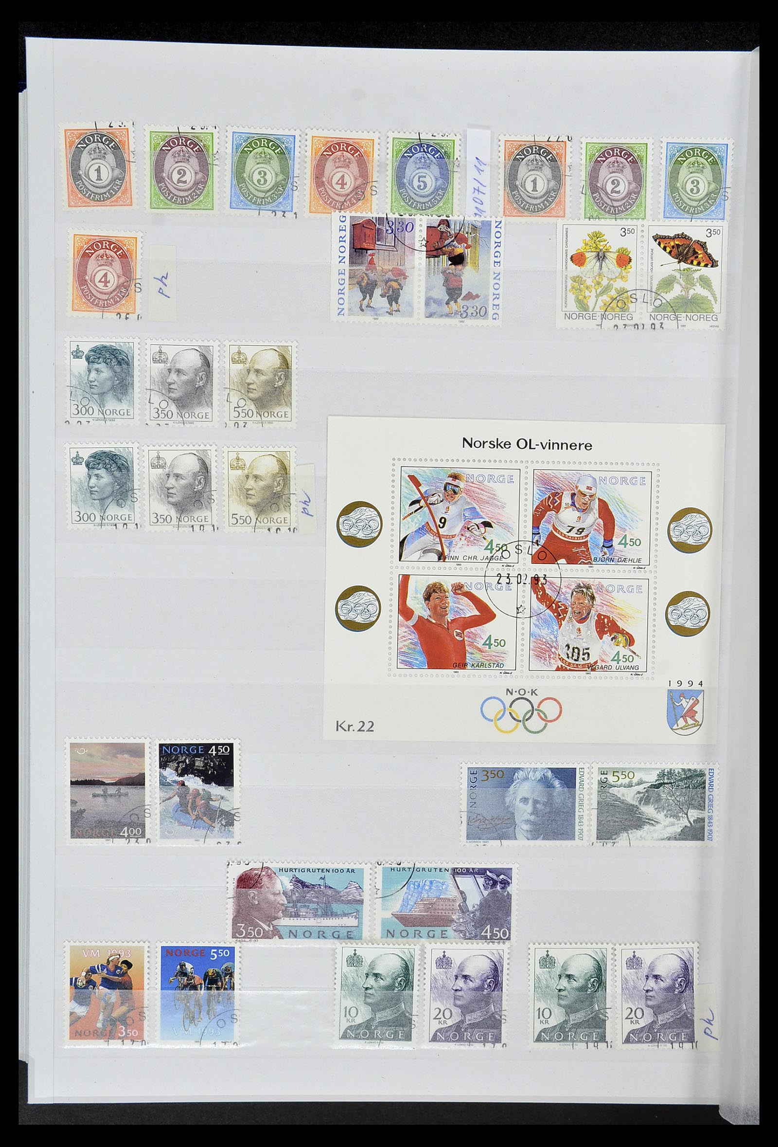 34086 044 - Postzegelverzameling 34086 Noorwegen 1856-1999.