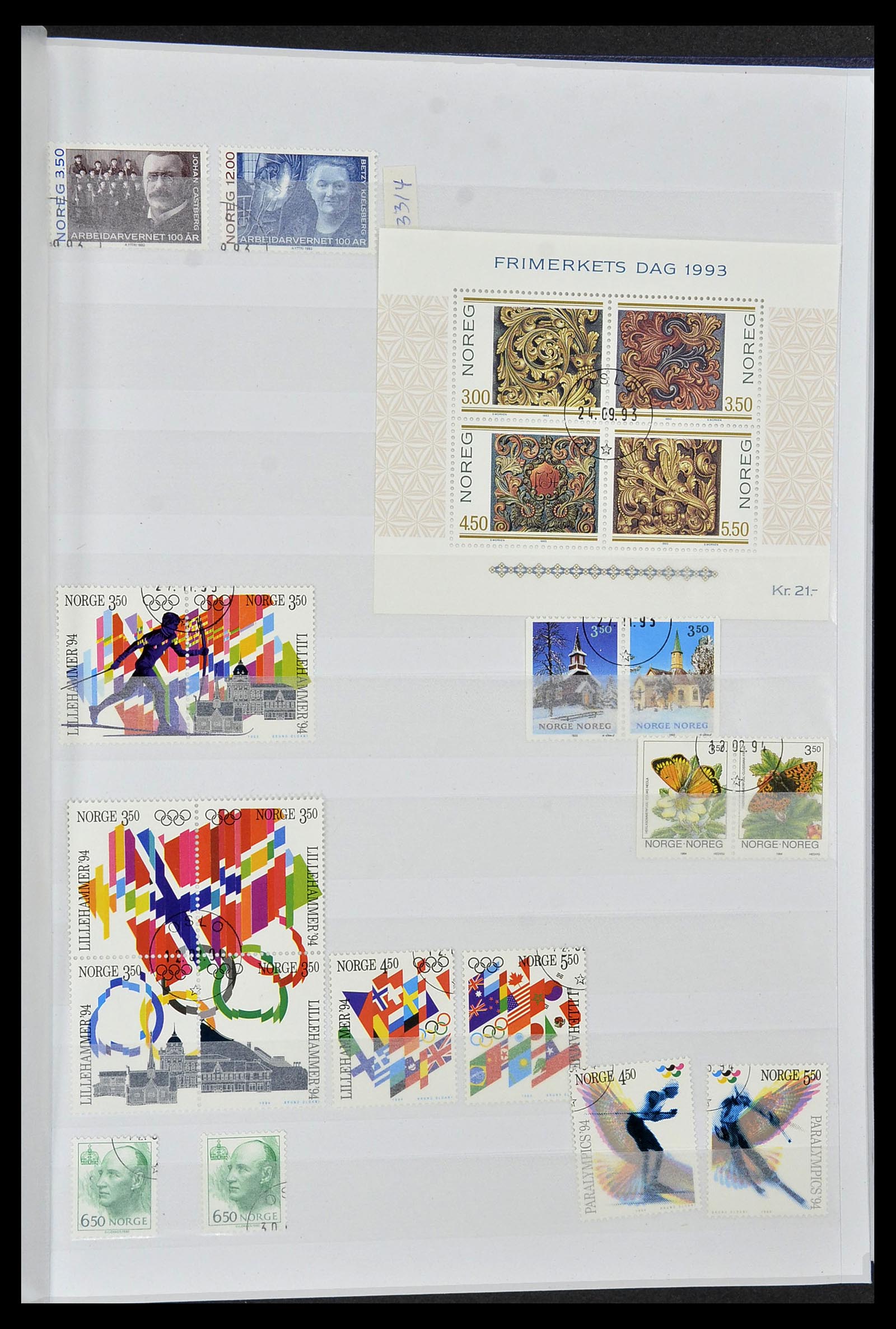 34086 045 - Postzegelverzameling 34086 Noorwegen 1856-1999.