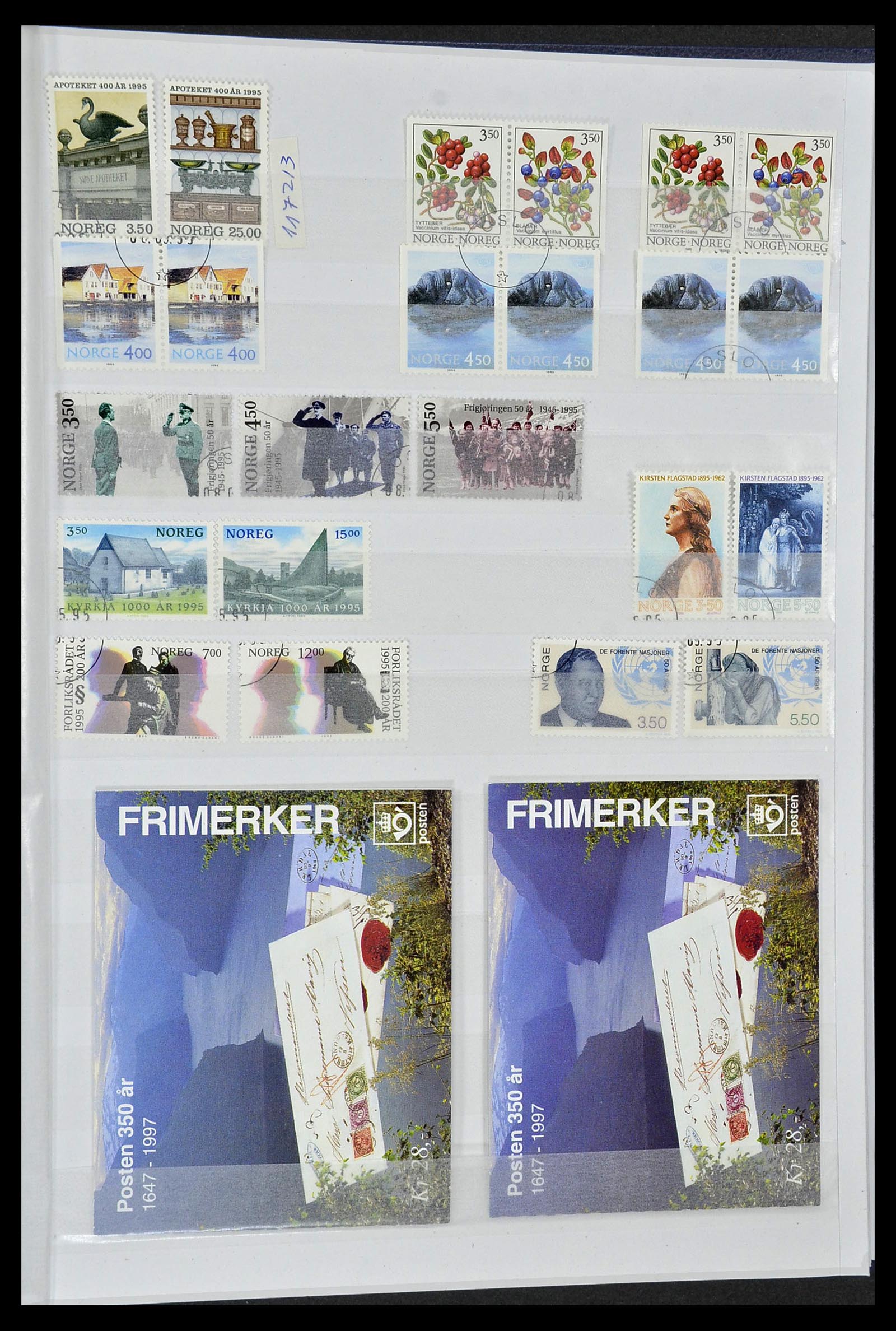 34086 046 - Postzegelverzameling 34086 Noorwegen 1856-1999.