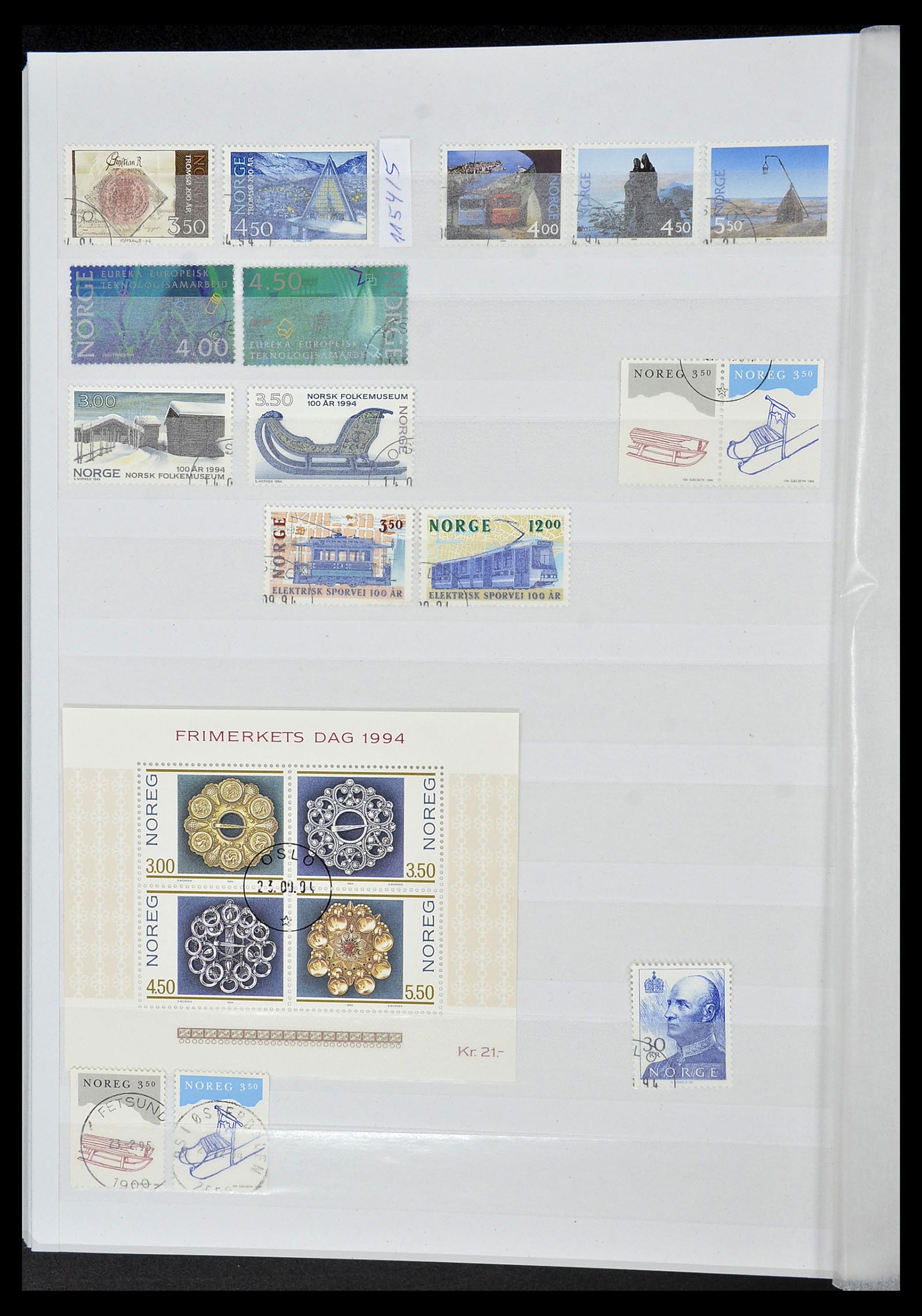 34086 047 - Postzegelverzameling 34086 Noorwegen 1856-1999.