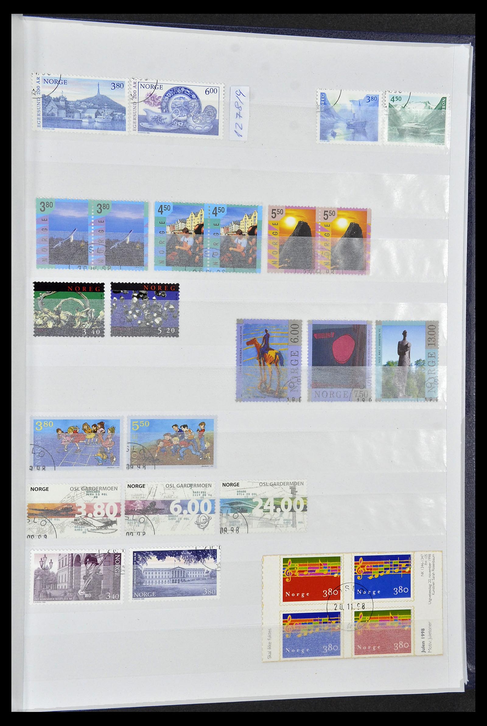 34086 051 - Postzegelverzameling 34086 Noorwegen 1856-1999.