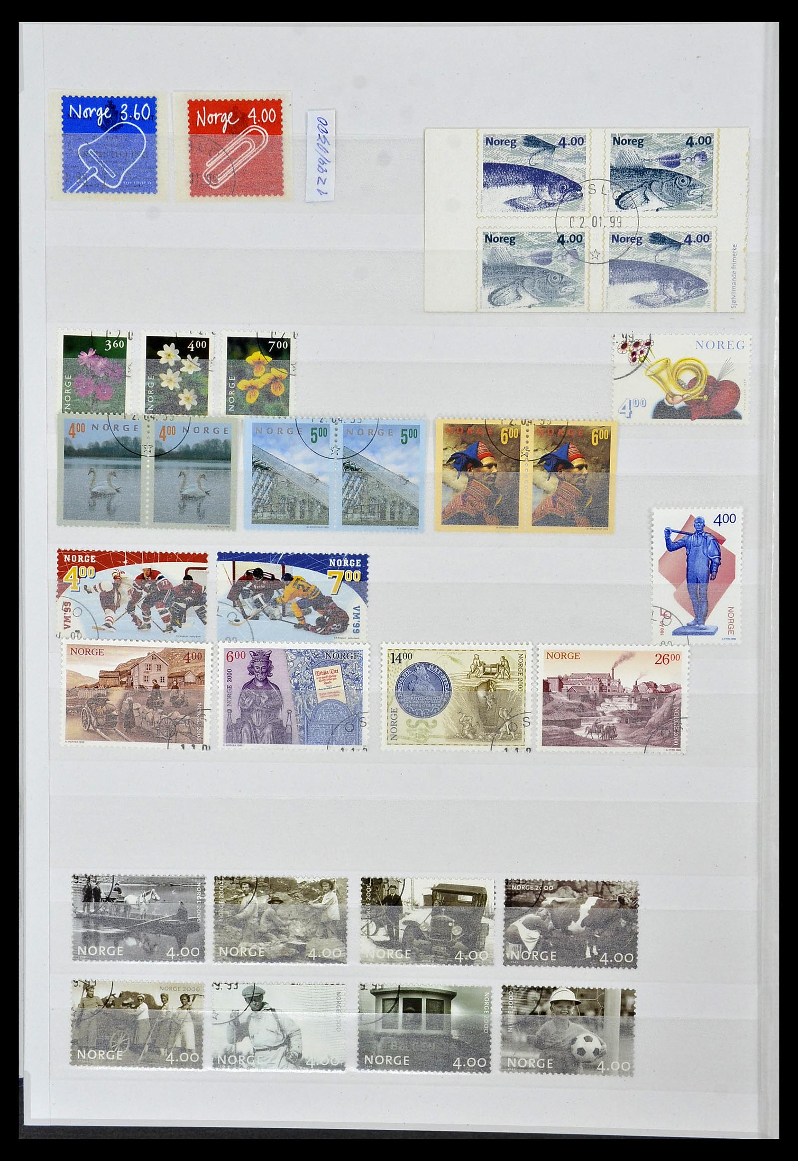 34086 052 - Postzegelverzameling 34086 Noorwegen 1856-1999.