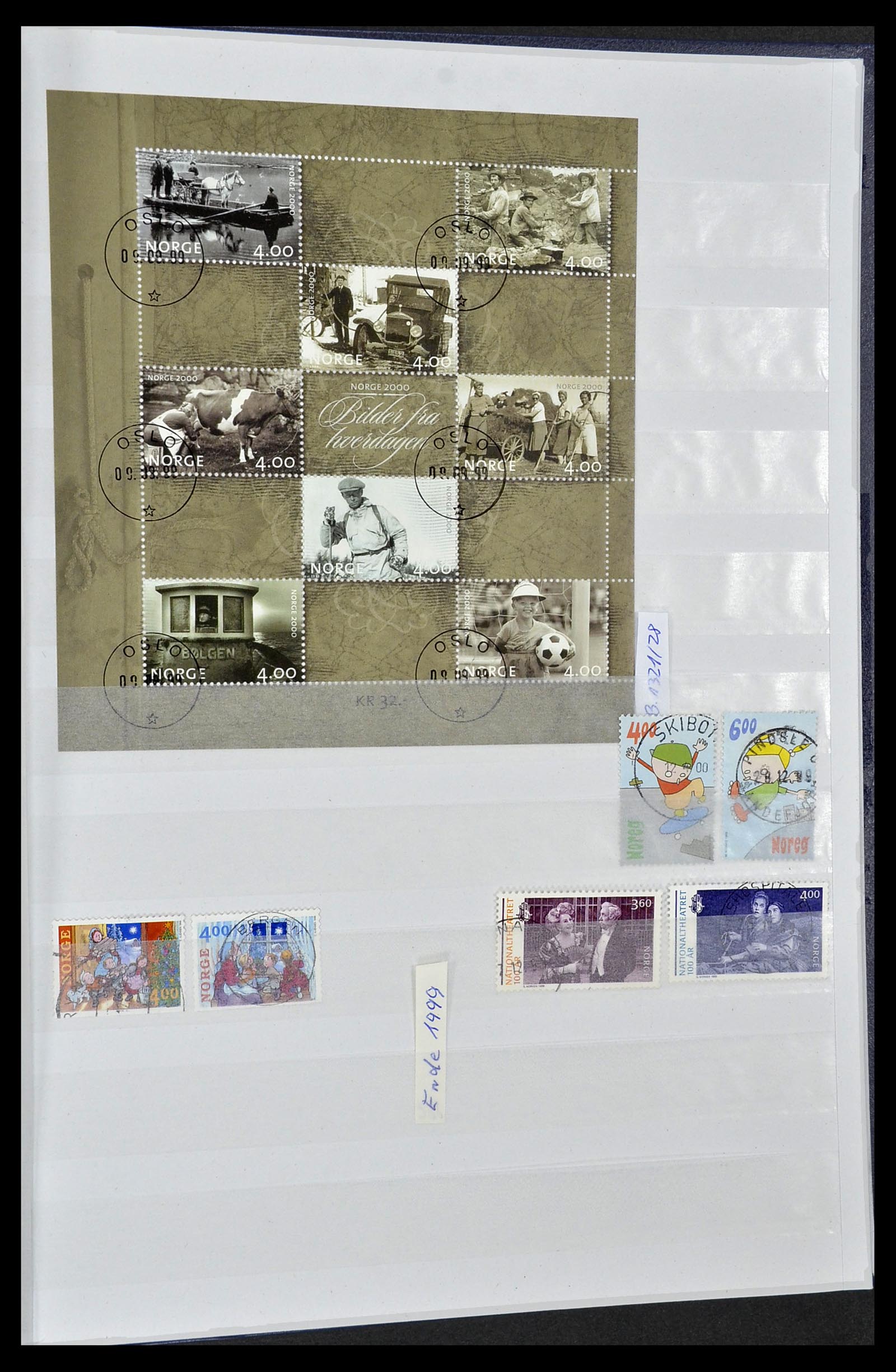 34086 053 - Postzegelverzameling 34086 Noorwegen 1856-1999.