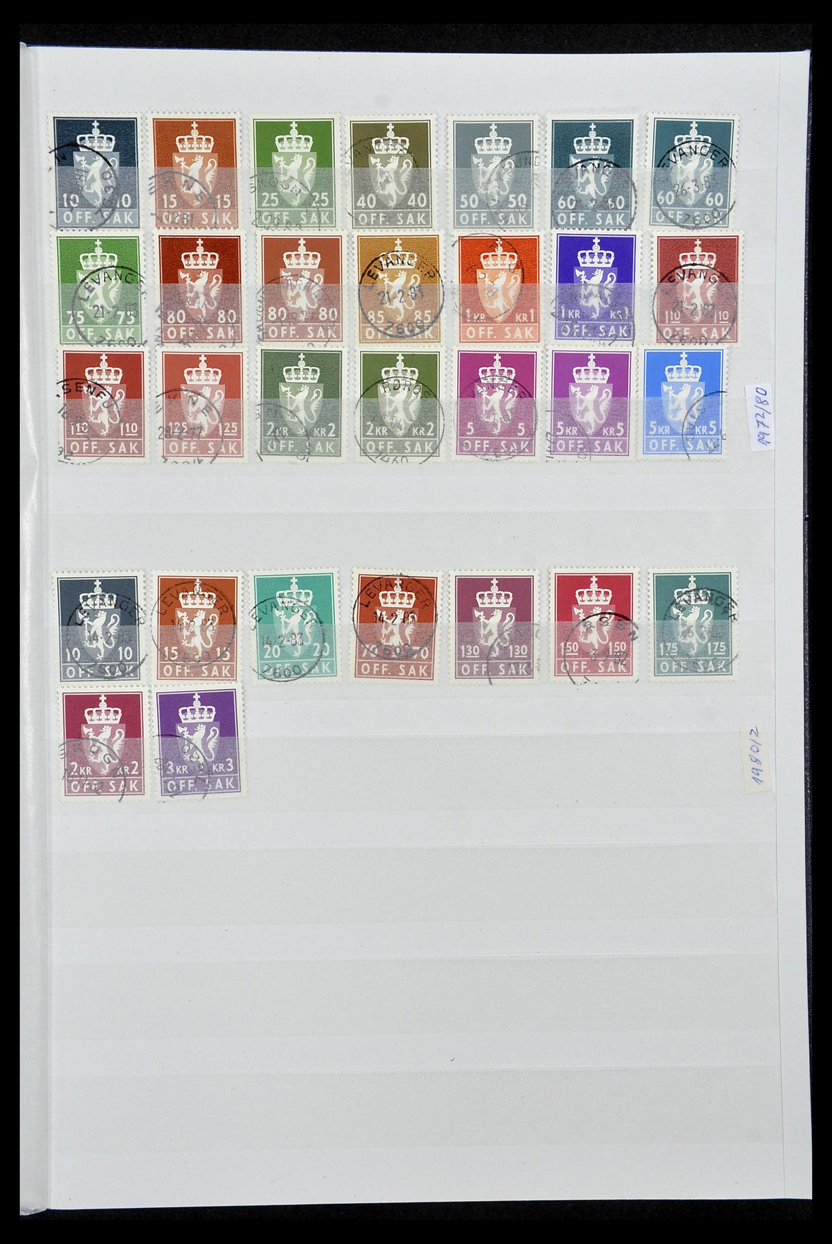 34086 057 - Postzegelverzameling 34086 Noorwegen 1856-1999.