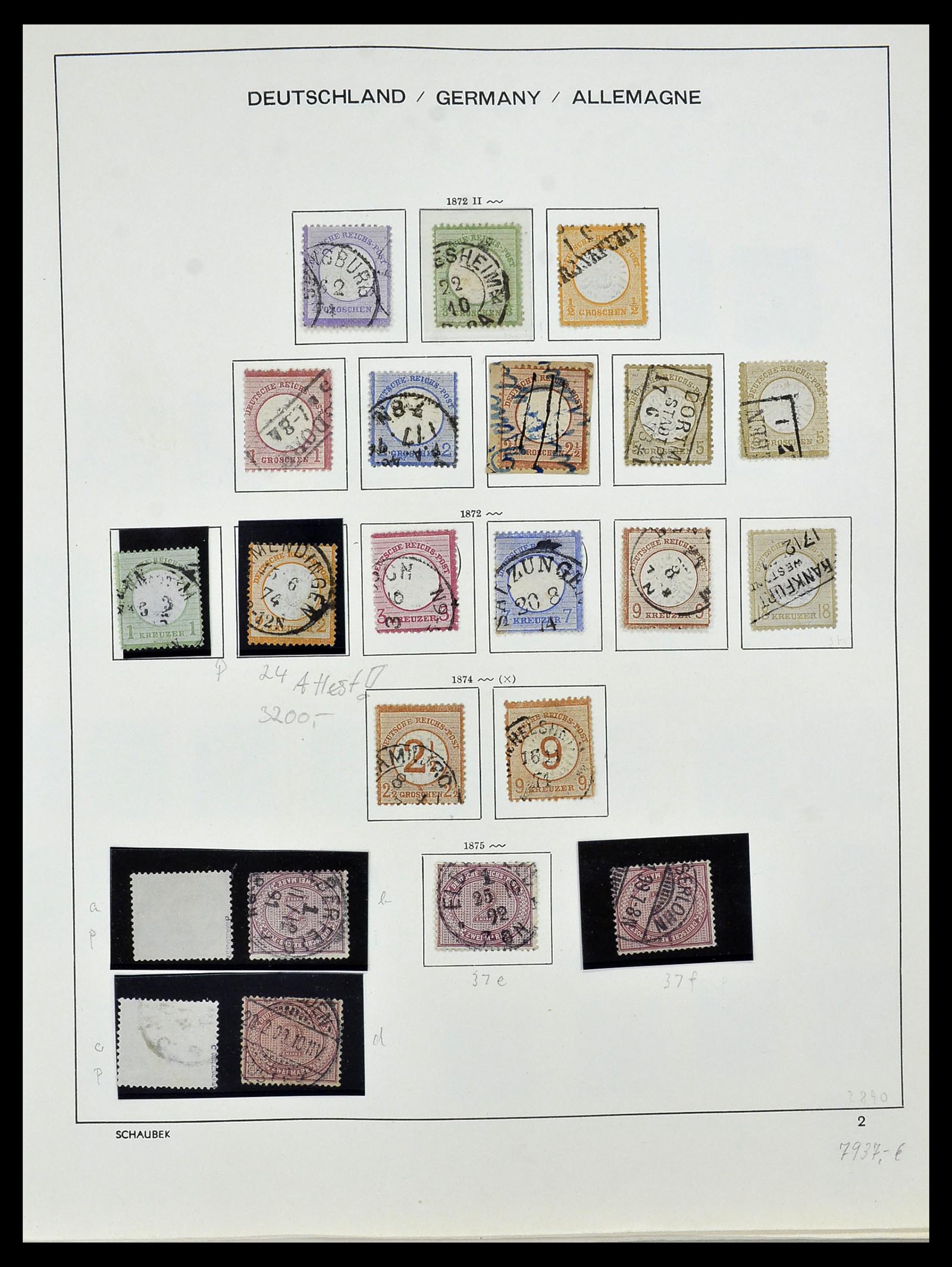 34087 002 - Stamp collection 34087 German Reich 1872-1945.