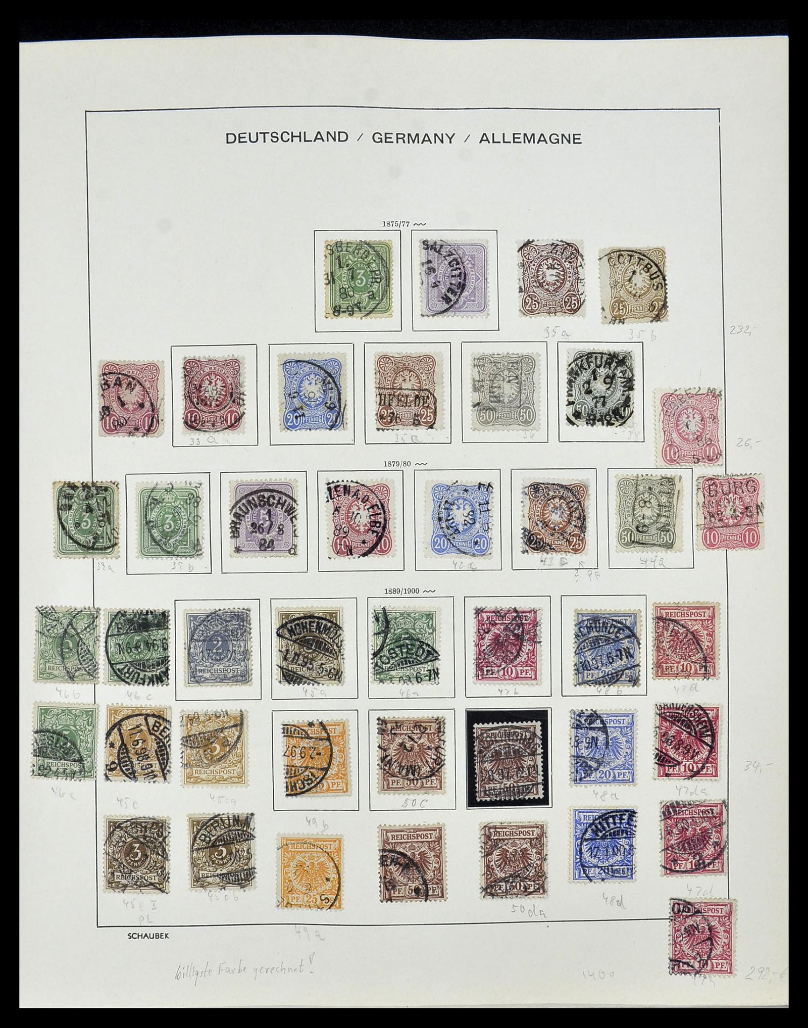 34087 004 - Stamp collection 34087 German Reich 1872-1945.