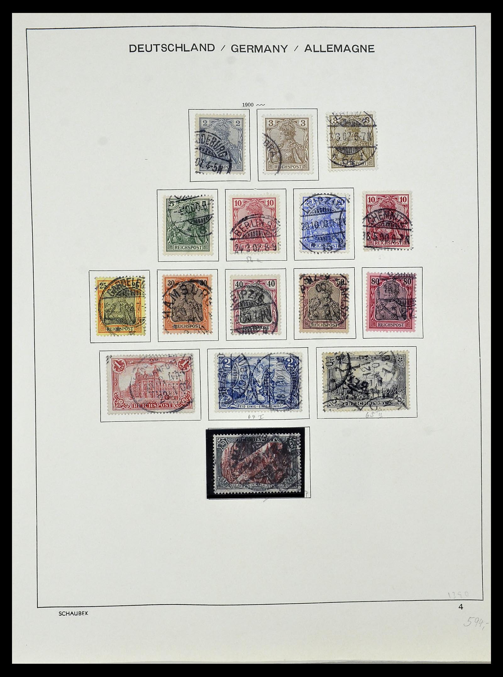 34087 005 - Stamp collection 34087 German Reich 1872-1945.