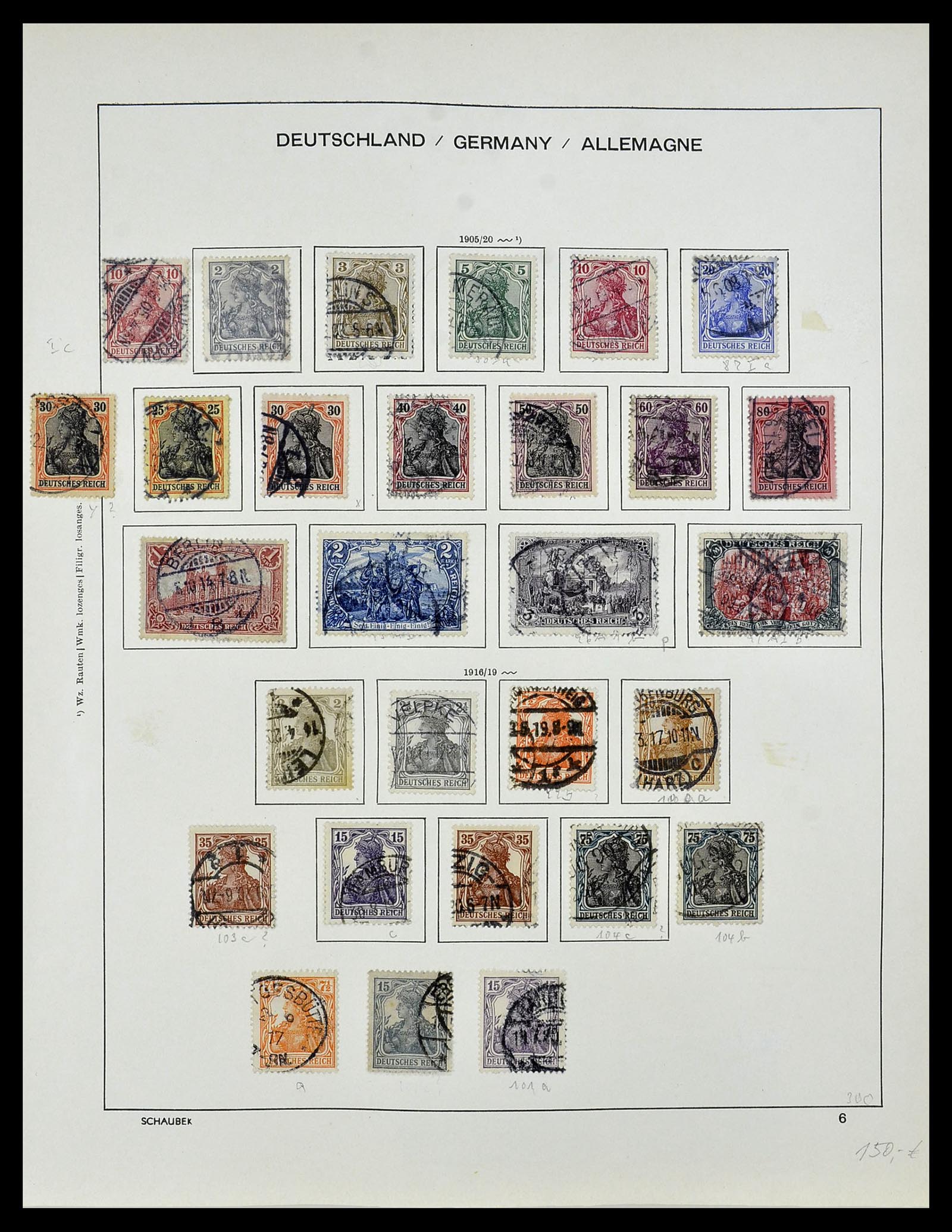 34087 007 - Postzegelverzameling 34087 Duitse Rijk 1872-1945.