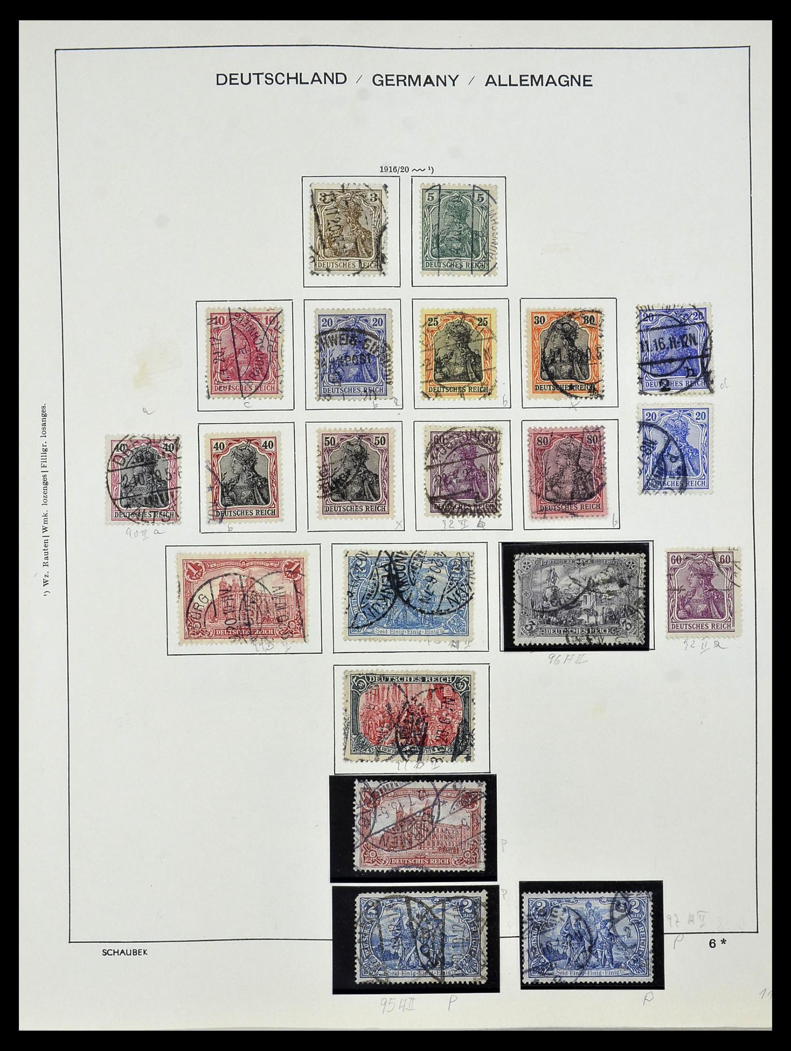 34087 008 - Postzegelverzameling 34087 Duitse Rijk 1872-1945.