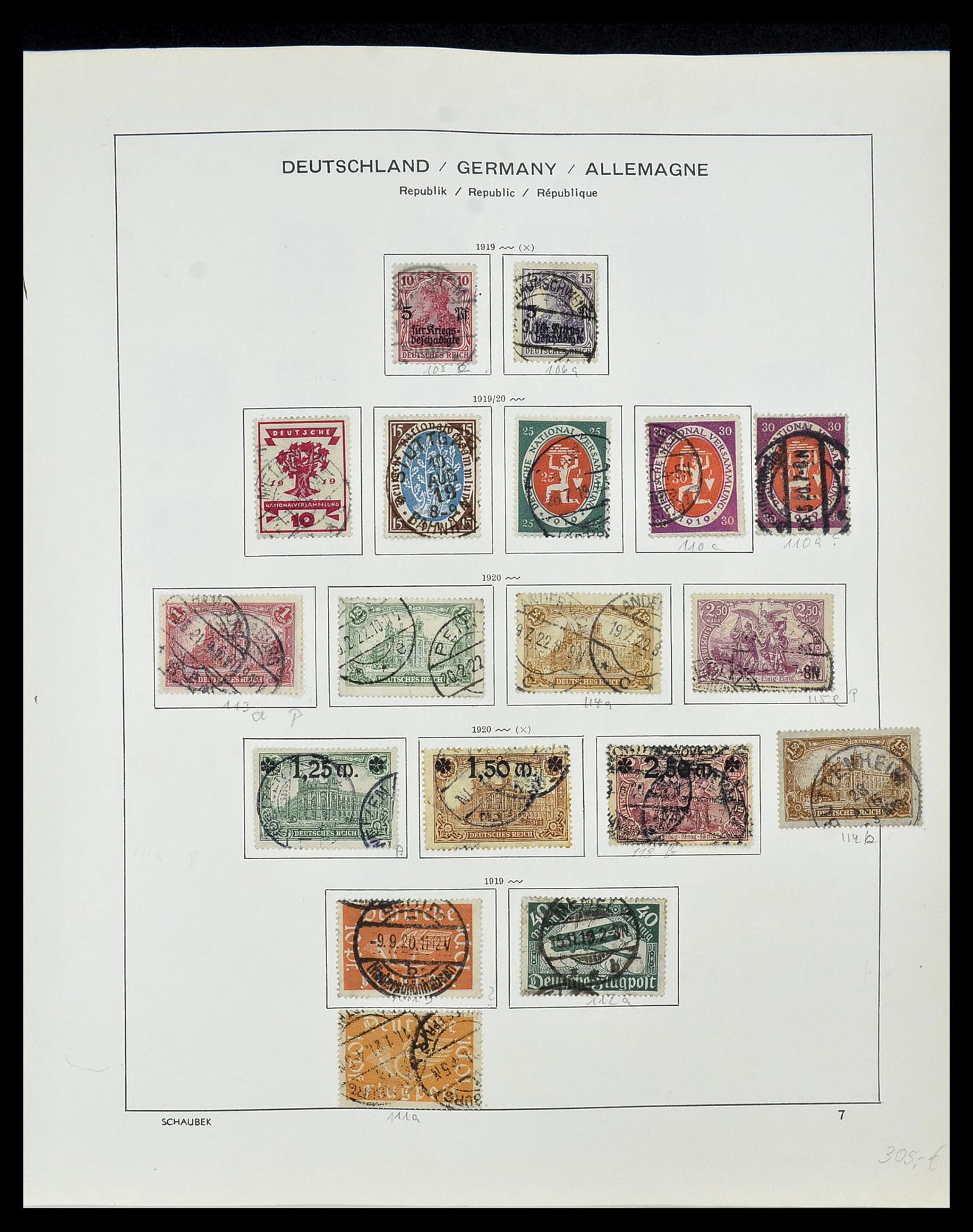 34087 009 - Postzegelverzameling 34087 Duitse Rijk 1872-1945.
