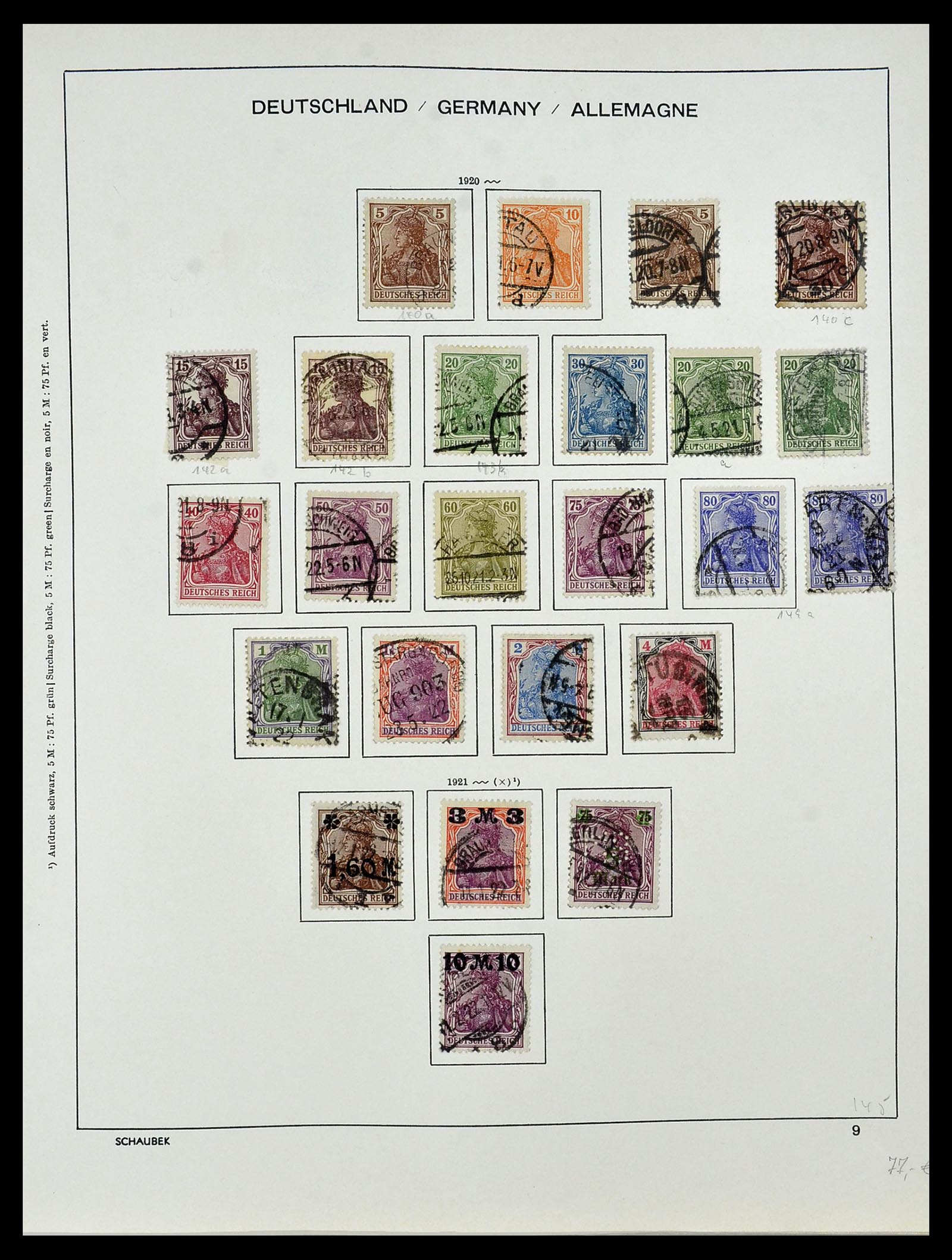 34087 011 - Postzegelverzameling 34087 Duitse Rijk 1872-1945.