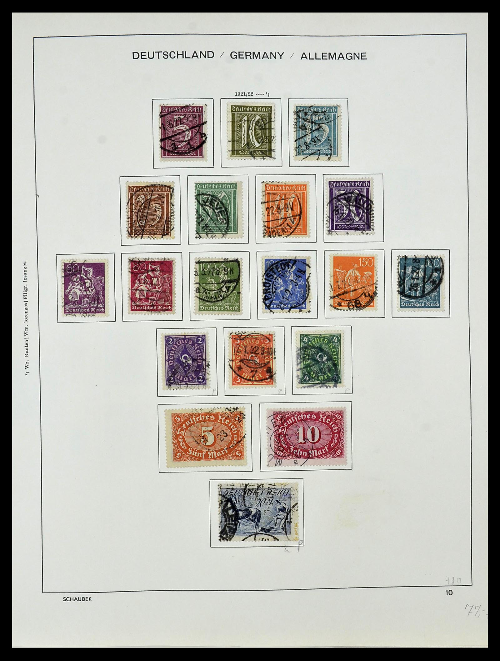 34087 012 - Stamp collection 34087 German Reich 1872-1945.