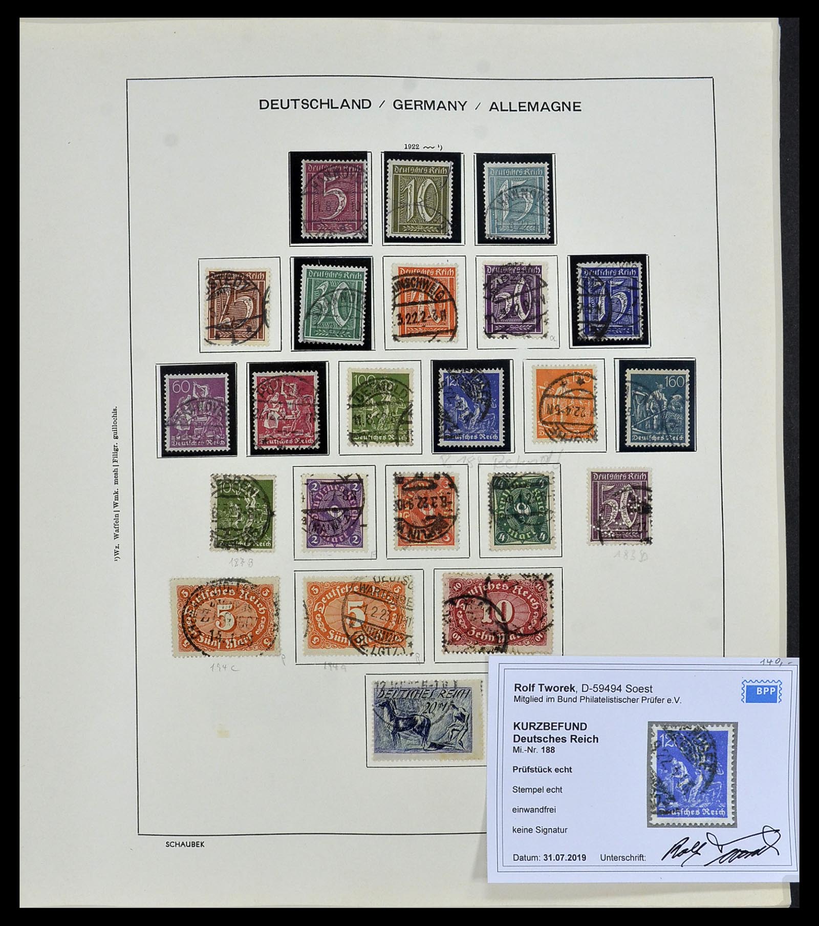 34087 013 - Stamp collection 34087 German Reich 1872-1945.