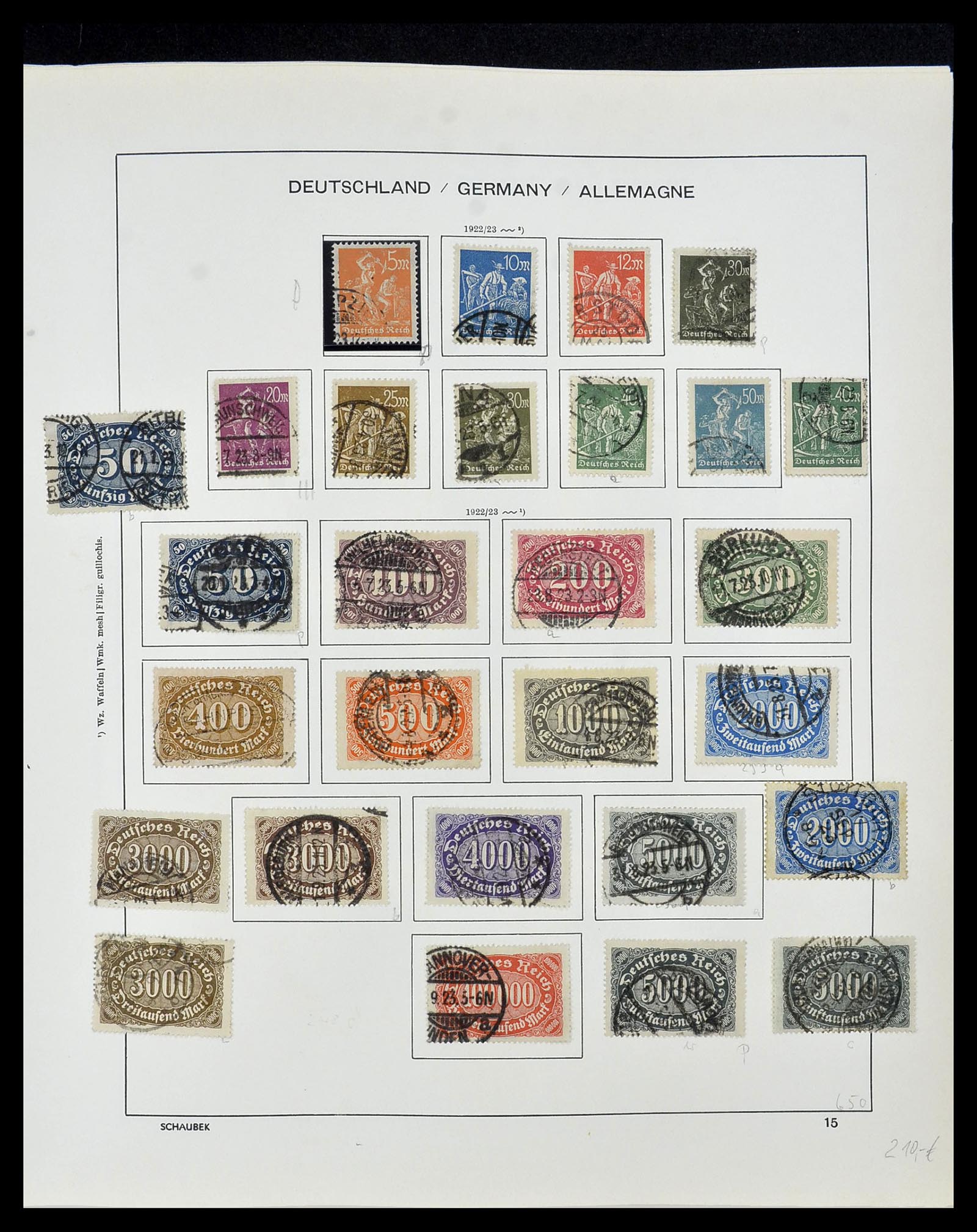 34087 017 - Stamp collection 34087 German Reich 1872-1945.