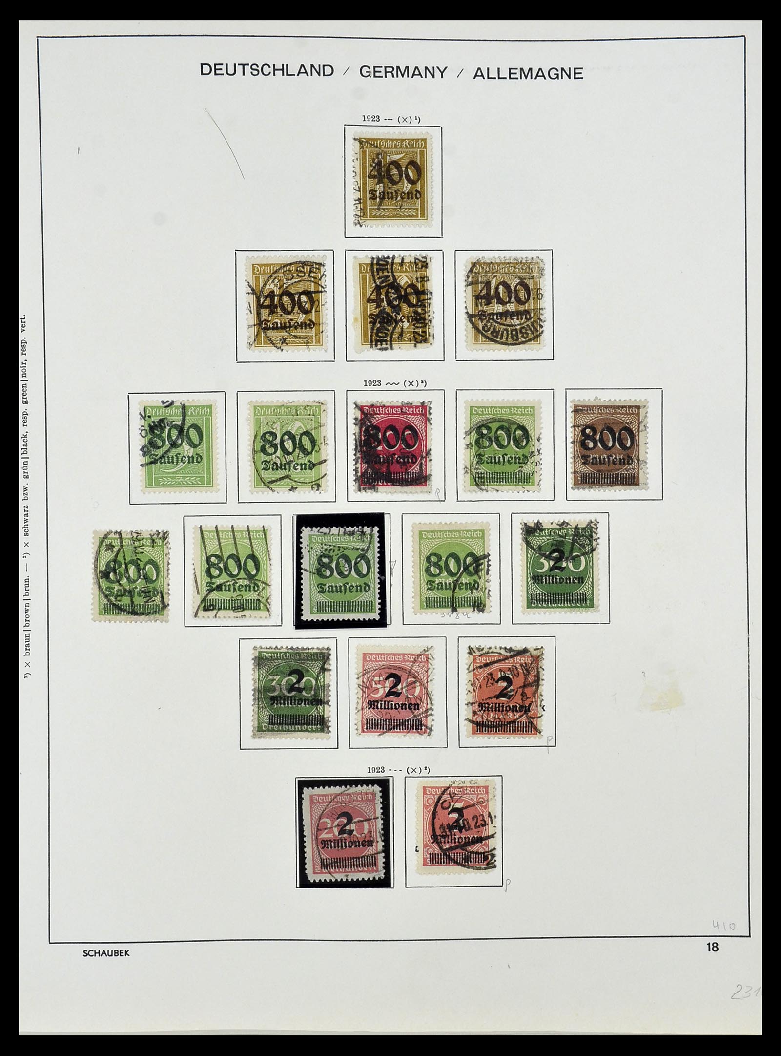 34087 020 - Stamp collection 34087 German Reich 1872-1945.