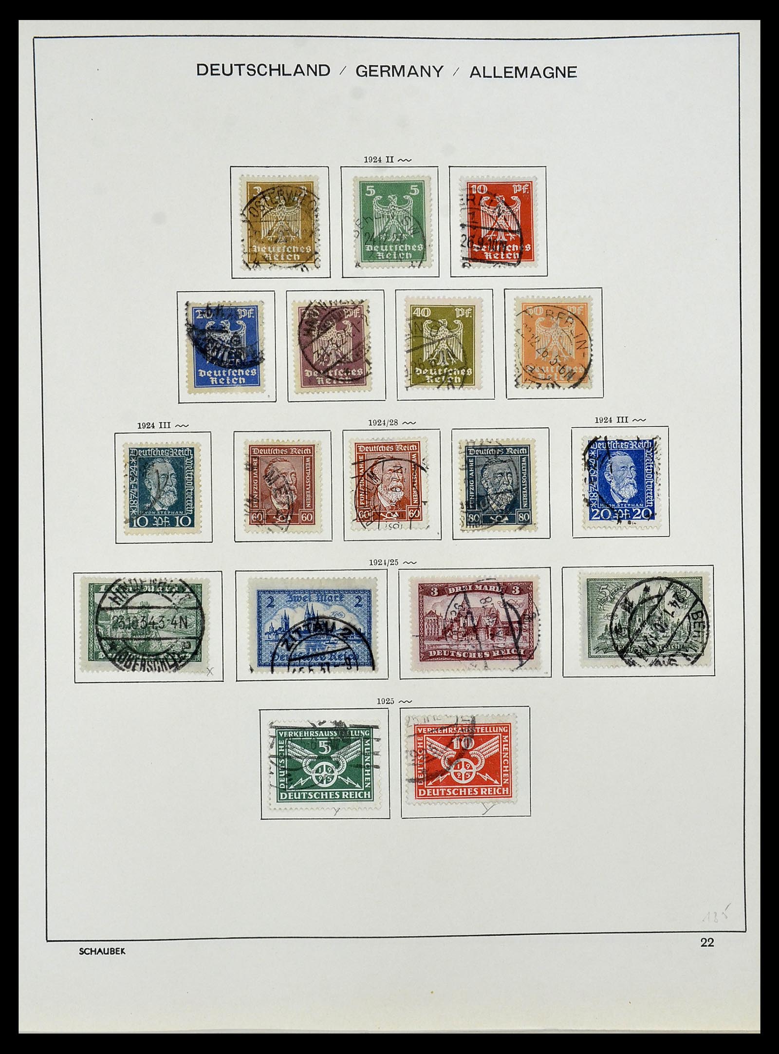 34087 025 - Stamp collection 34087 German Reich 1872-1945.