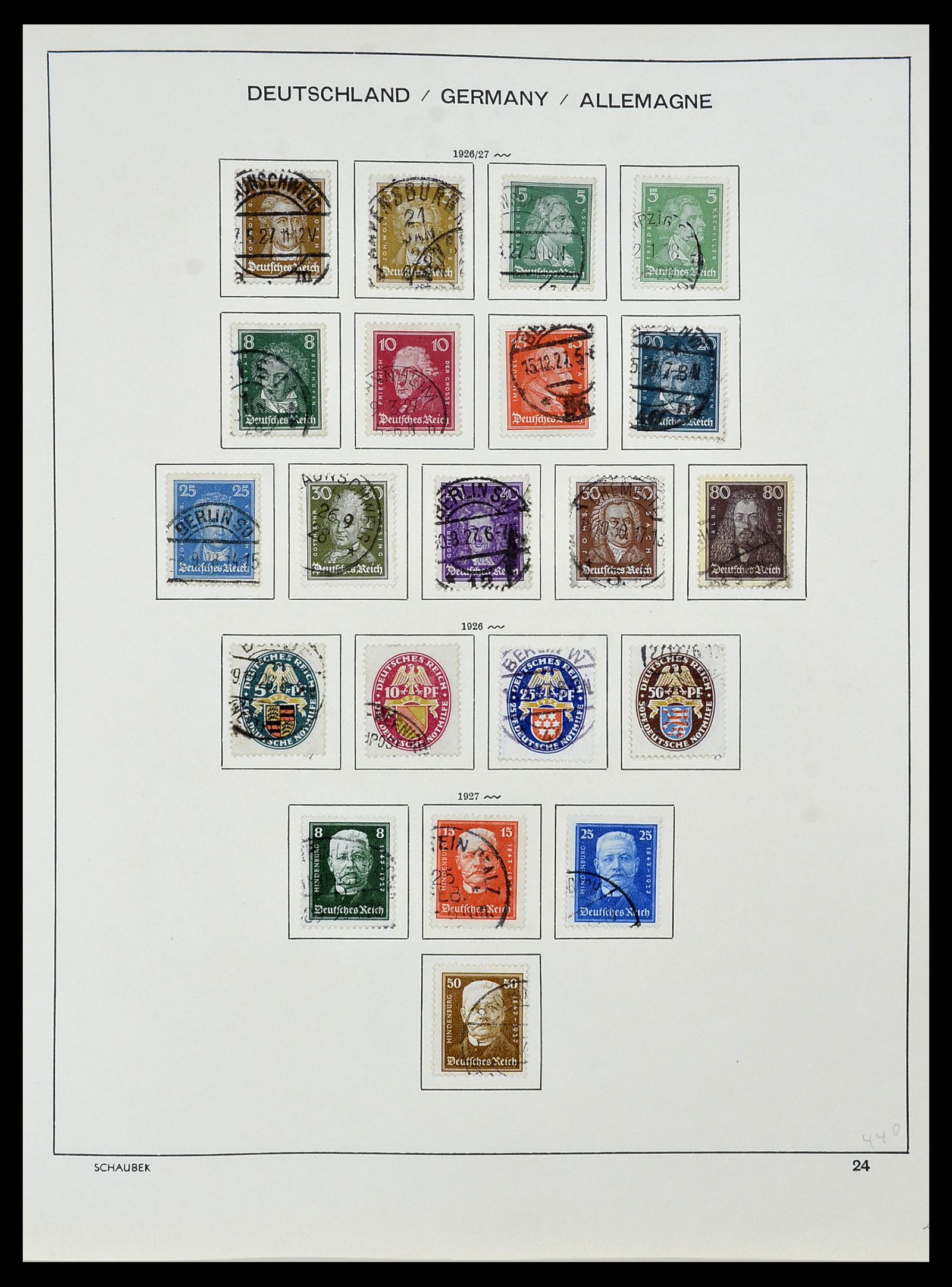 34087 027 - Postzegelverzameling 34087 Duitse Rijk 1872-1945.