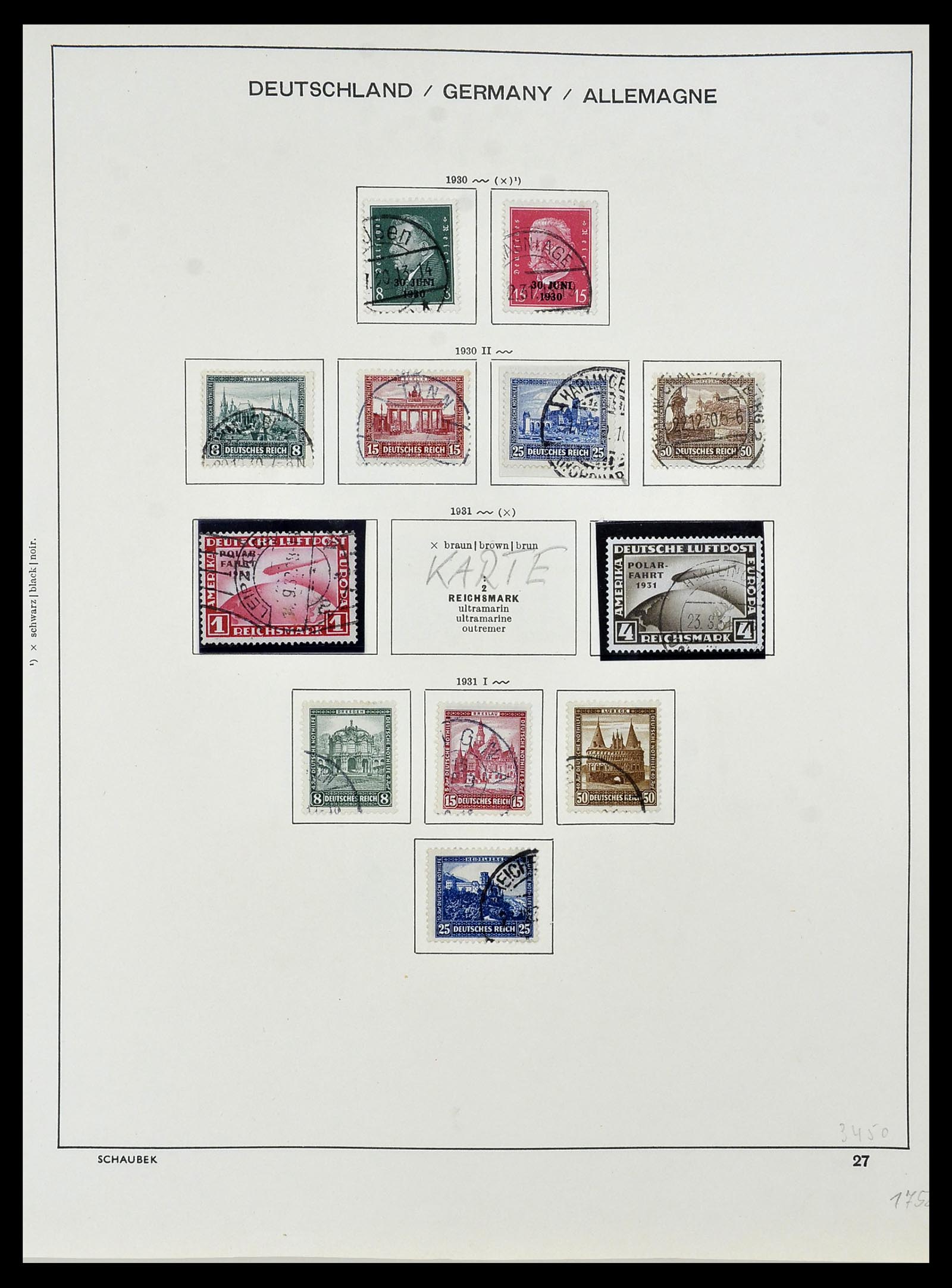 34087 032 - Postzegelverzameling 34087 Duitse Rijk 1872-1945.