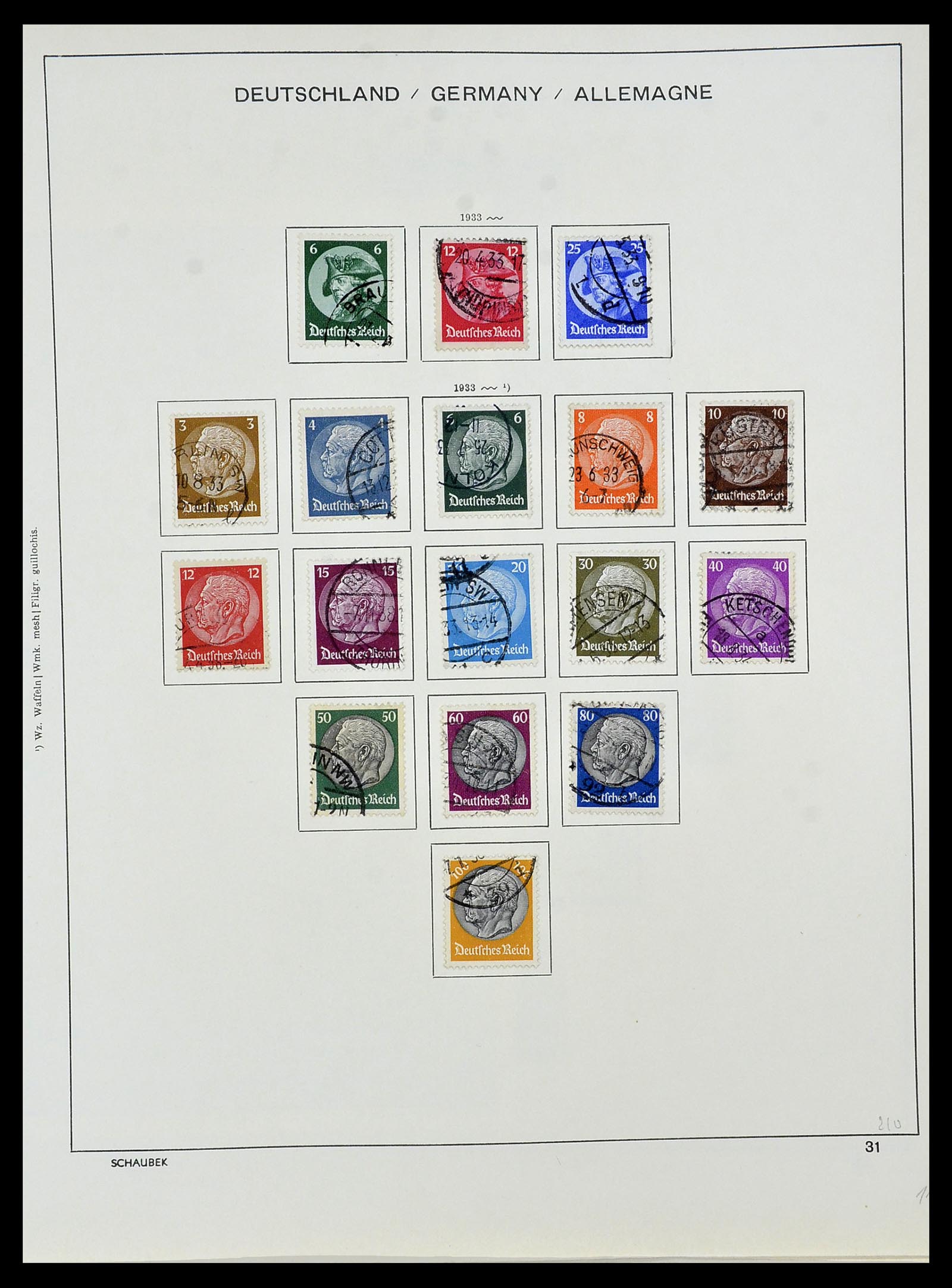34087 034 - Stamp collection 34087 German Reich 1872-1945.
