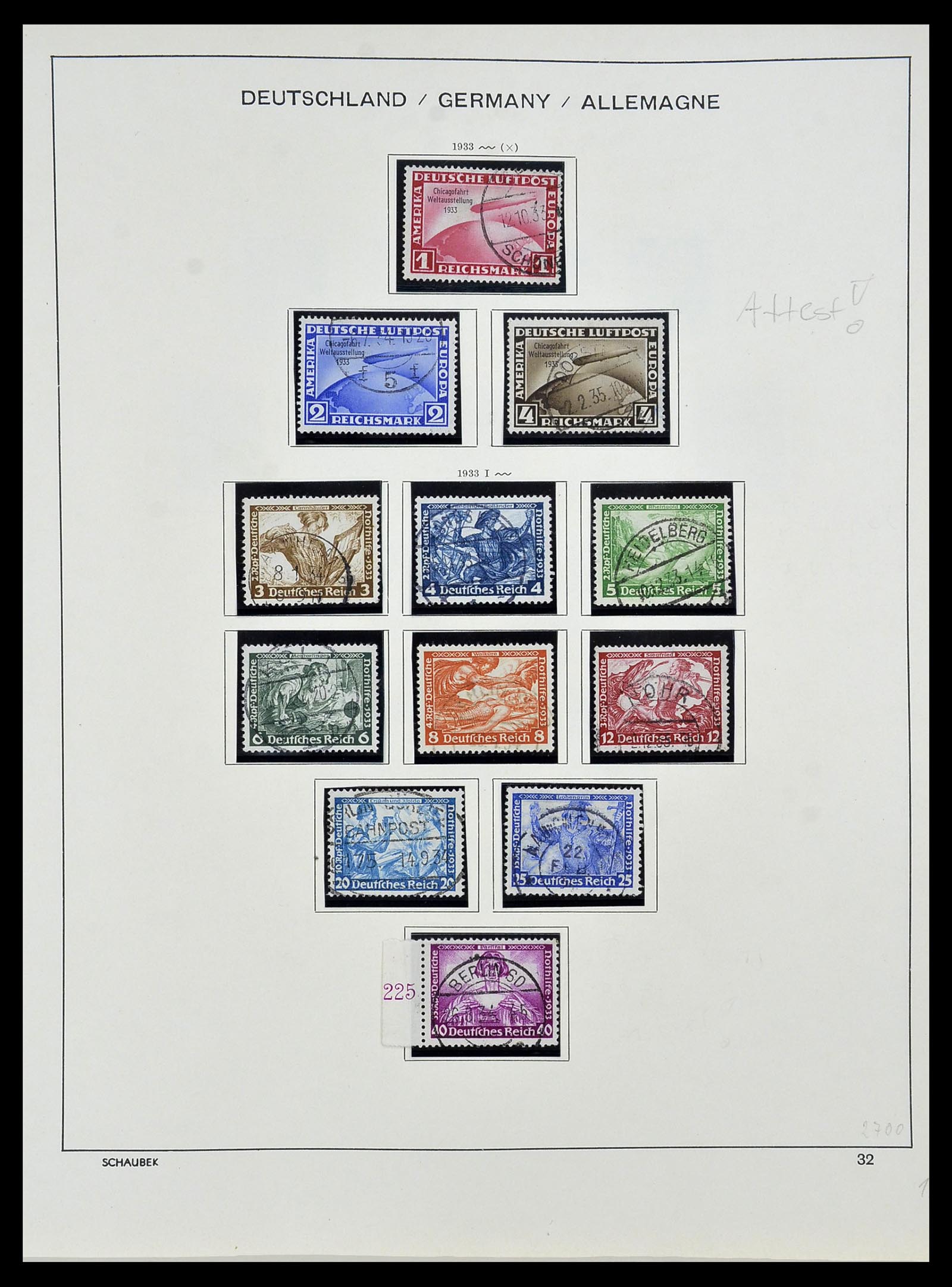 34087 036 - Postzegelverzameling 34087 Duitse Rijk 1872-1945.