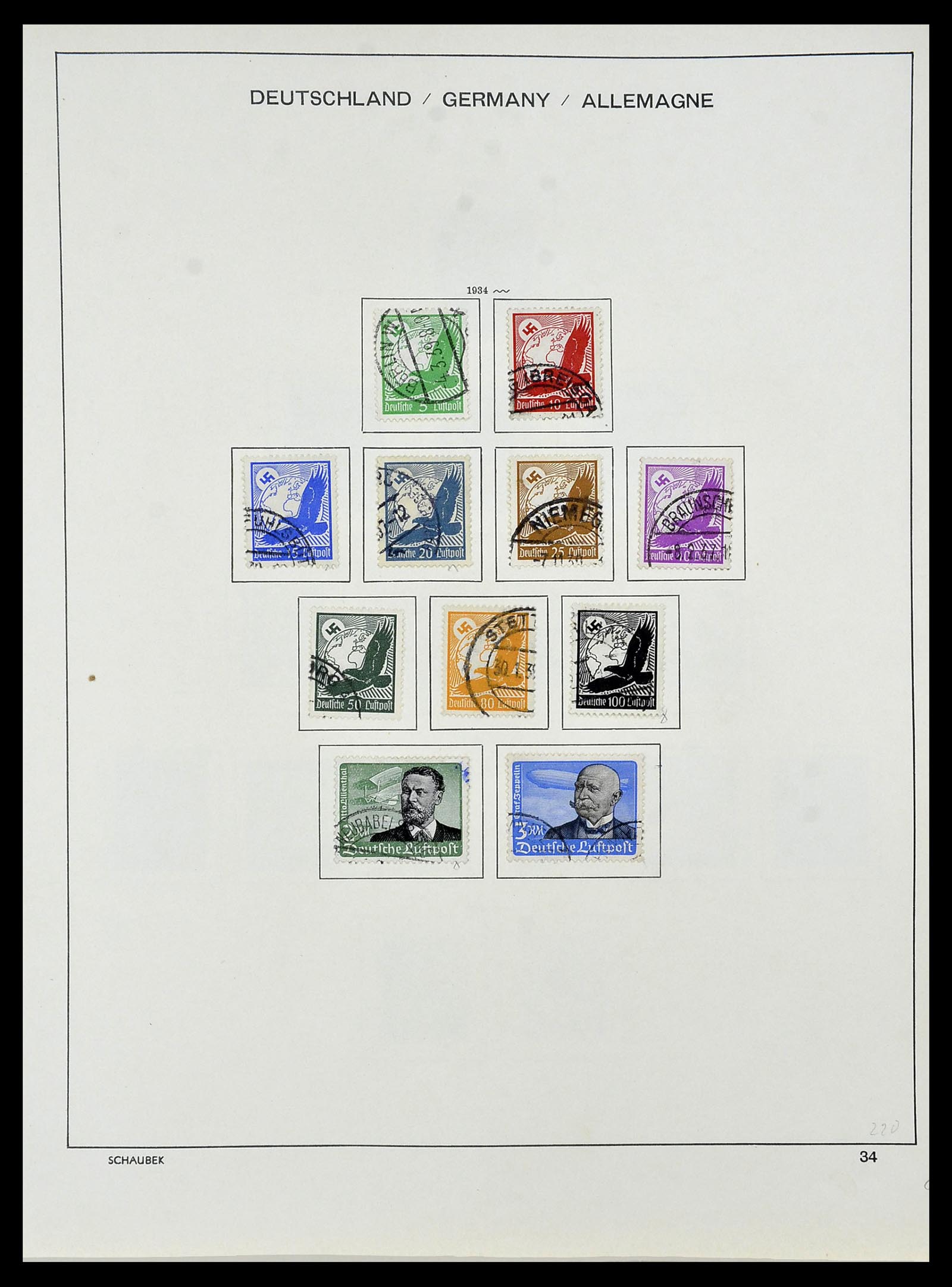 34087 038 - Postzegelverzameling 34087 Duitse Rijk 1872-1945.