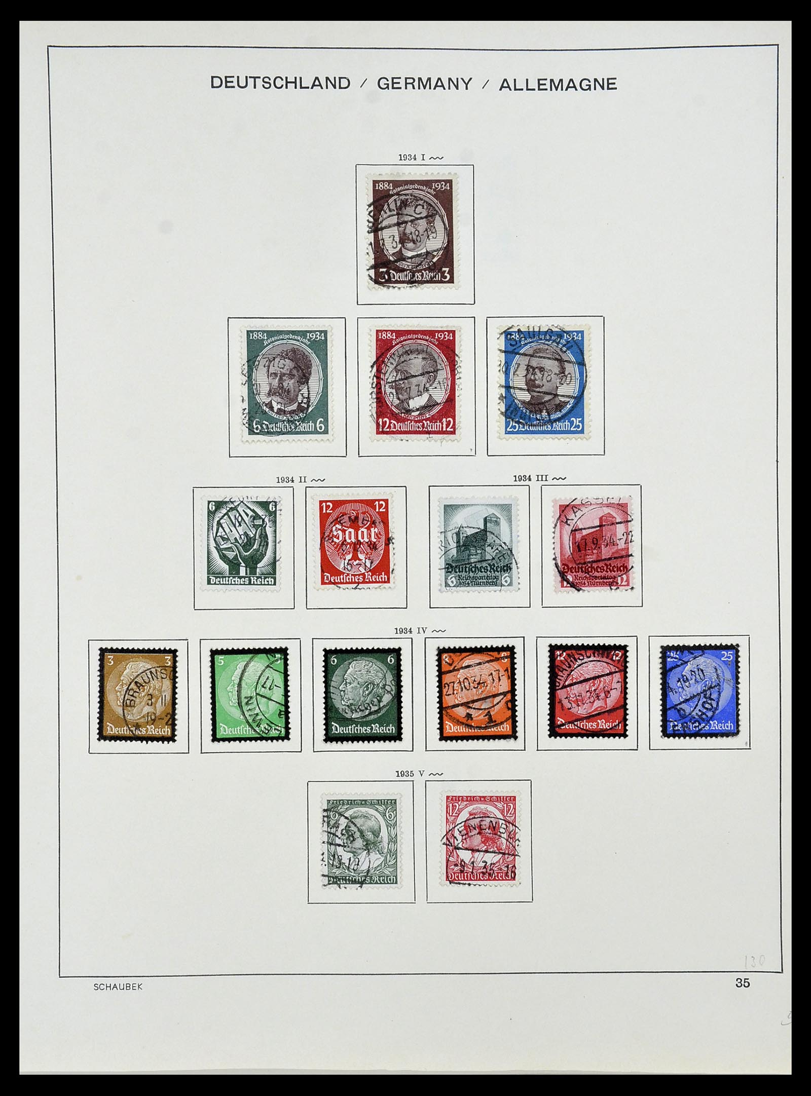 34087 039 - Postzegelverzameling 34087 Duitse Rijk 1872-1945.