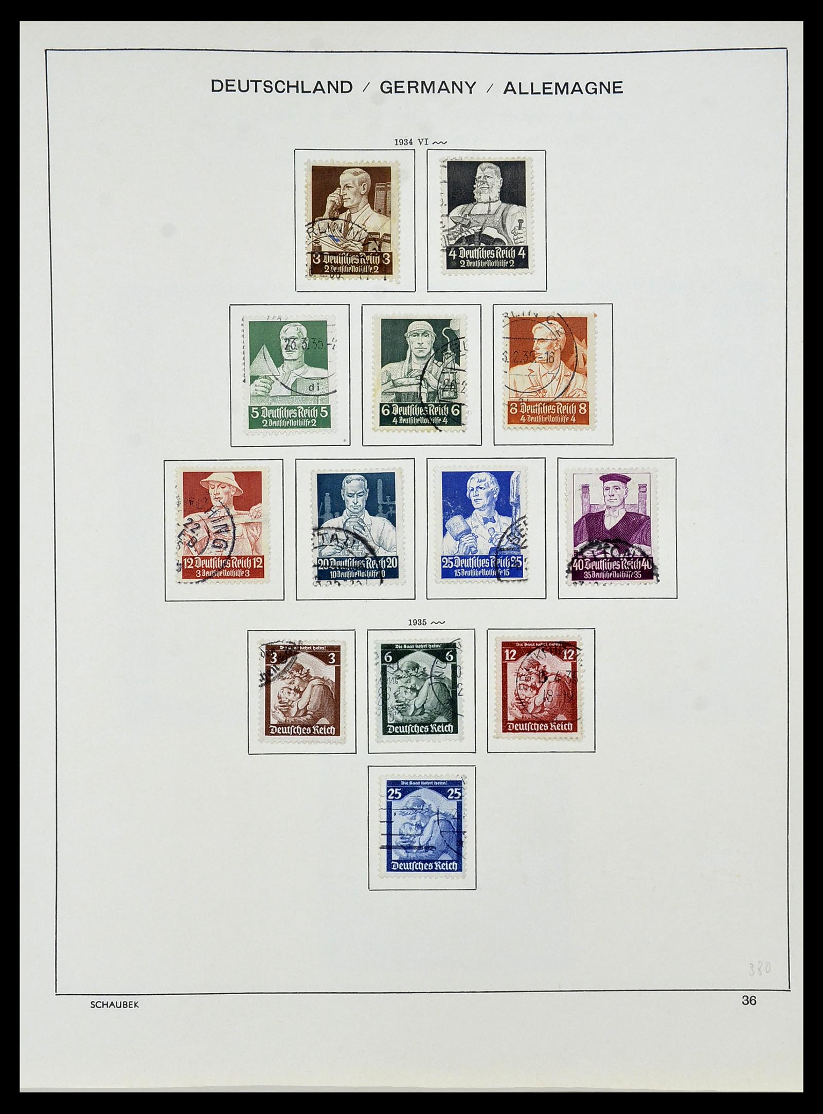 34087 040 - Postzegelverzameling 34087 Duitse Rijk 1872-1945.