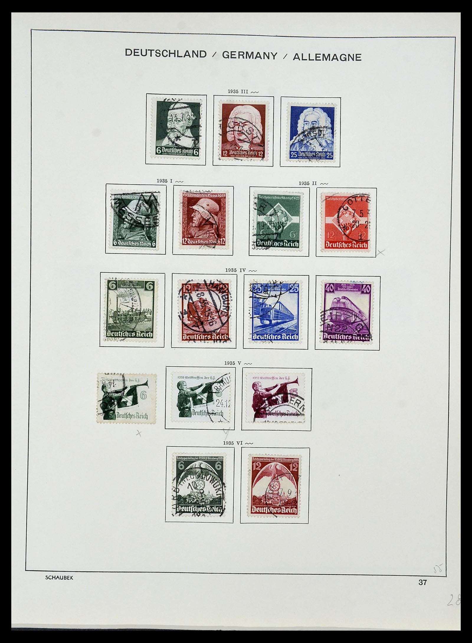 34087 042 - Postzegelverzameling 34087 Duitse Rijk 1872-1945.