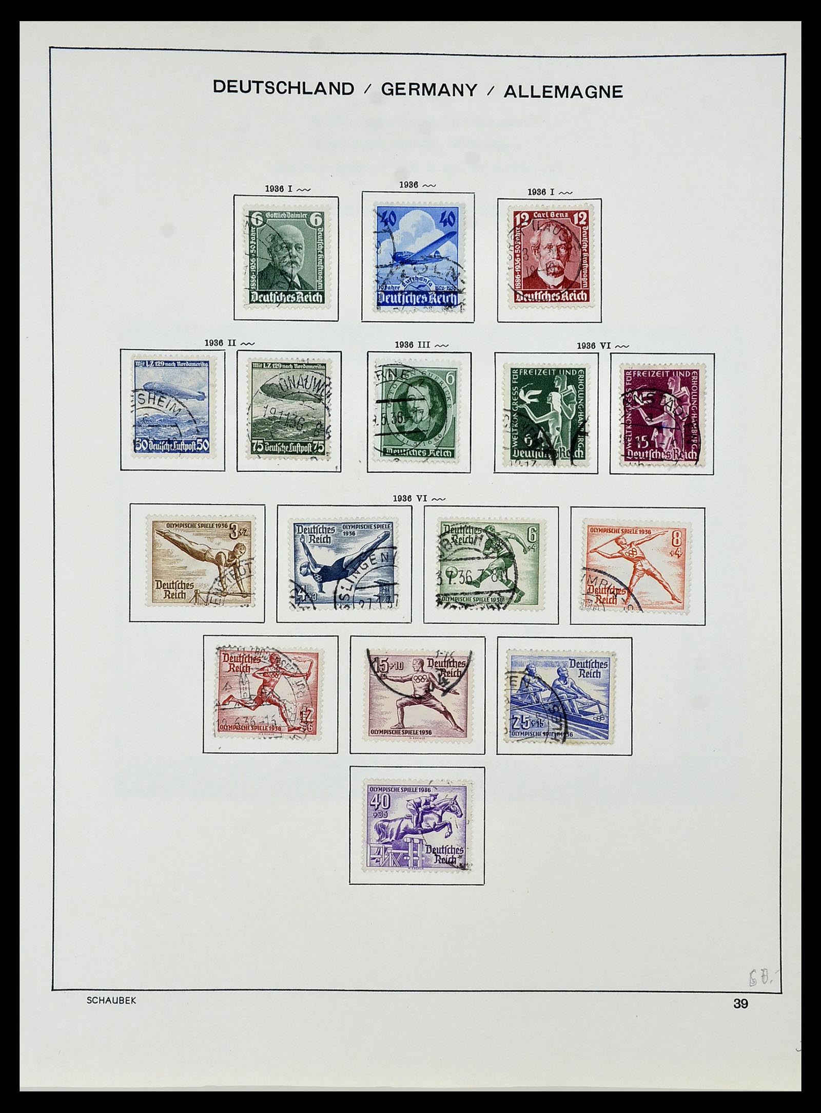 34087 044 - Stamp collection 34087 German Reich 1872-1945.