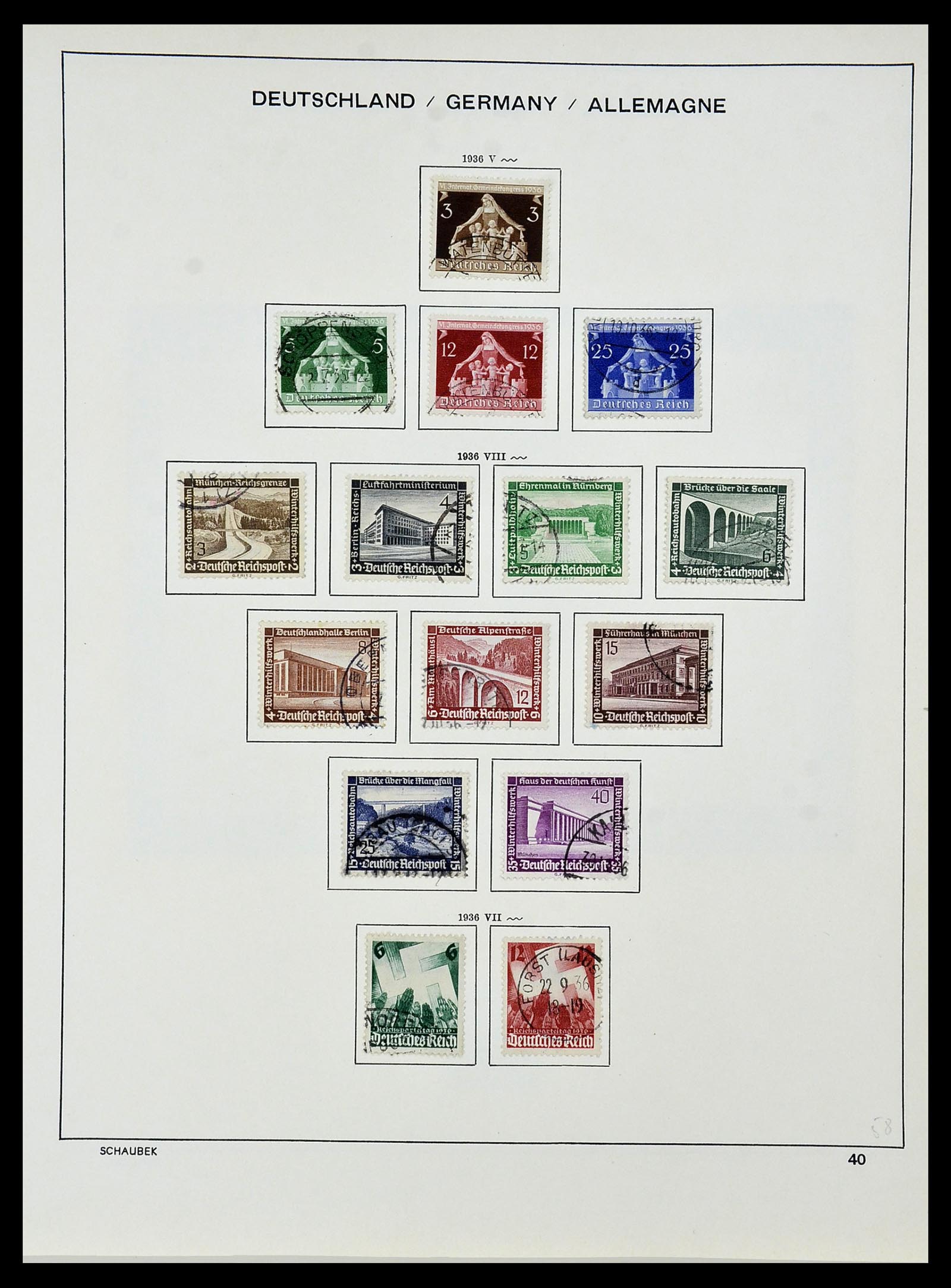 34087 048 - Stamp collection 34087 German Reich 1872-1945.