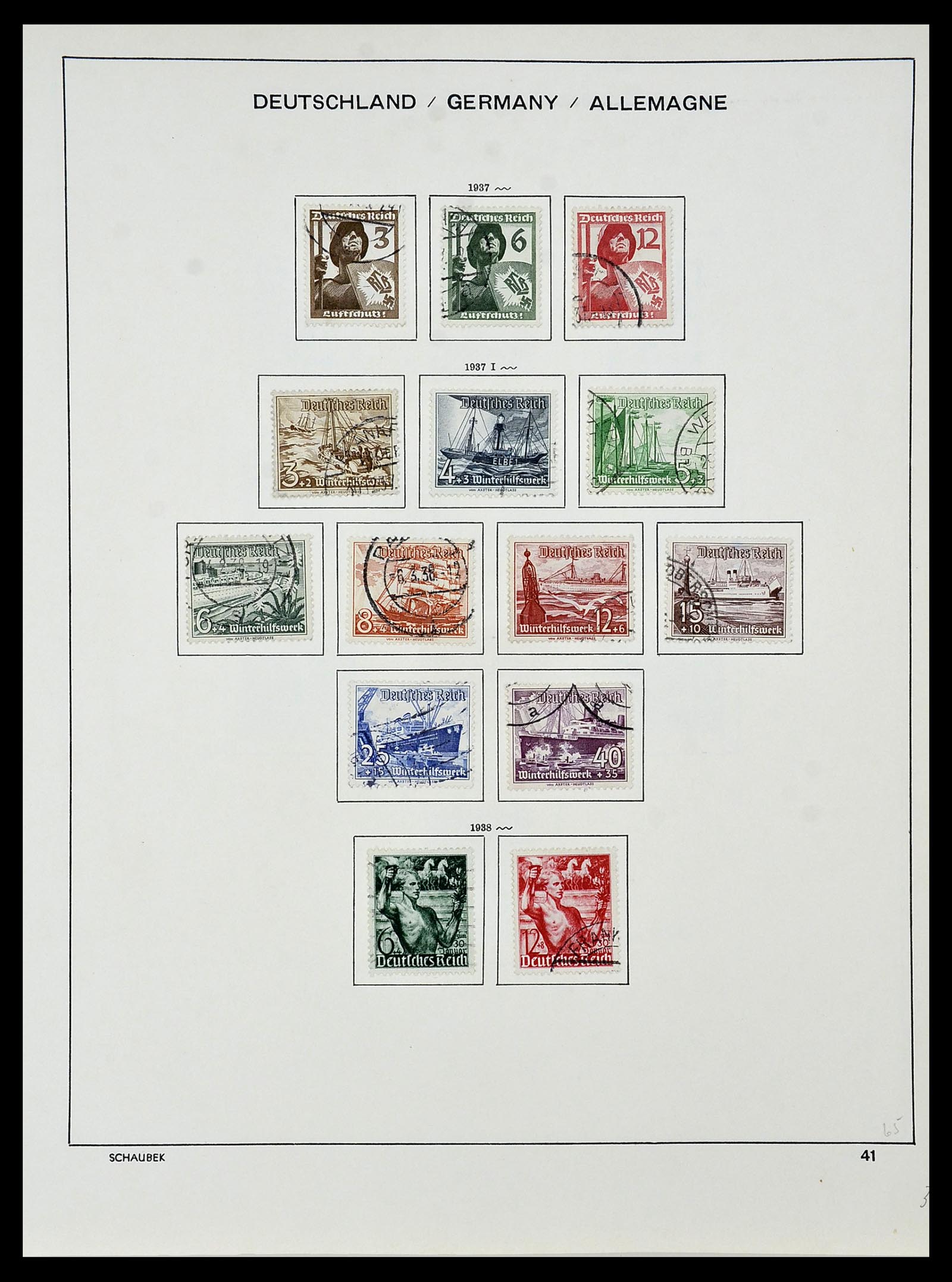 34087 054 - Postzegelverzameling 34087 Duitse Rijk 1872-1945.