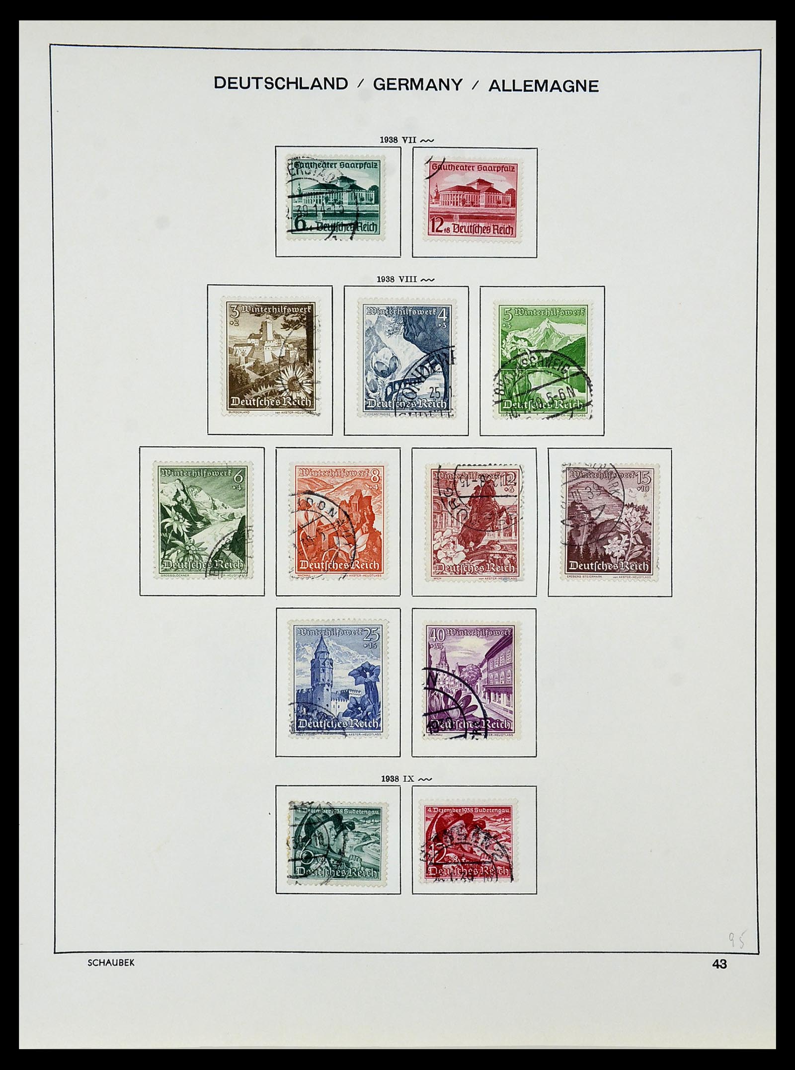 34087 056 - Postzegelverzameling 34087 Duitse Rijk 1872-1945.