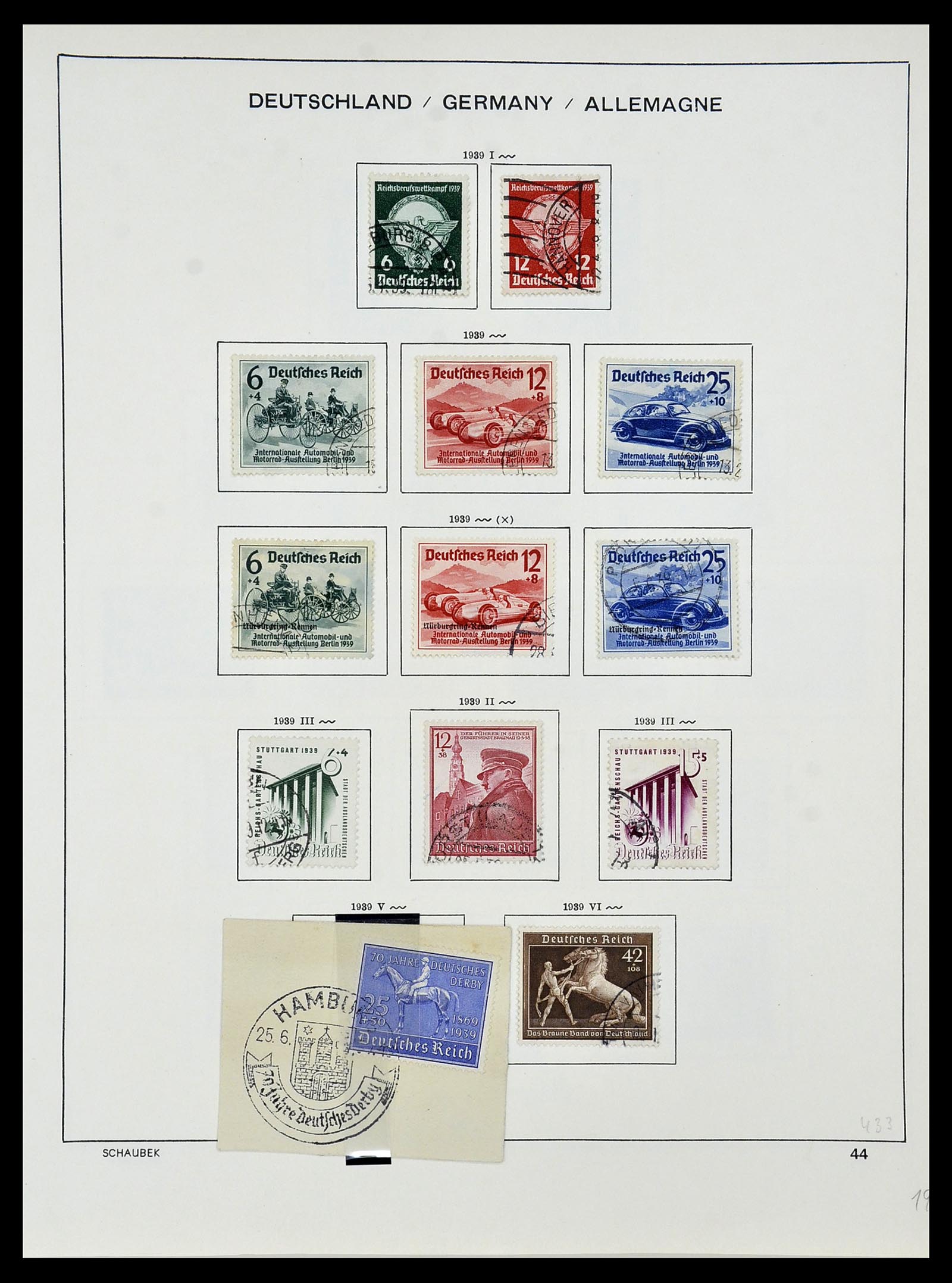 34087 057 - Postzegelverzameling 34087 Duitse Rijk 1872-1945.