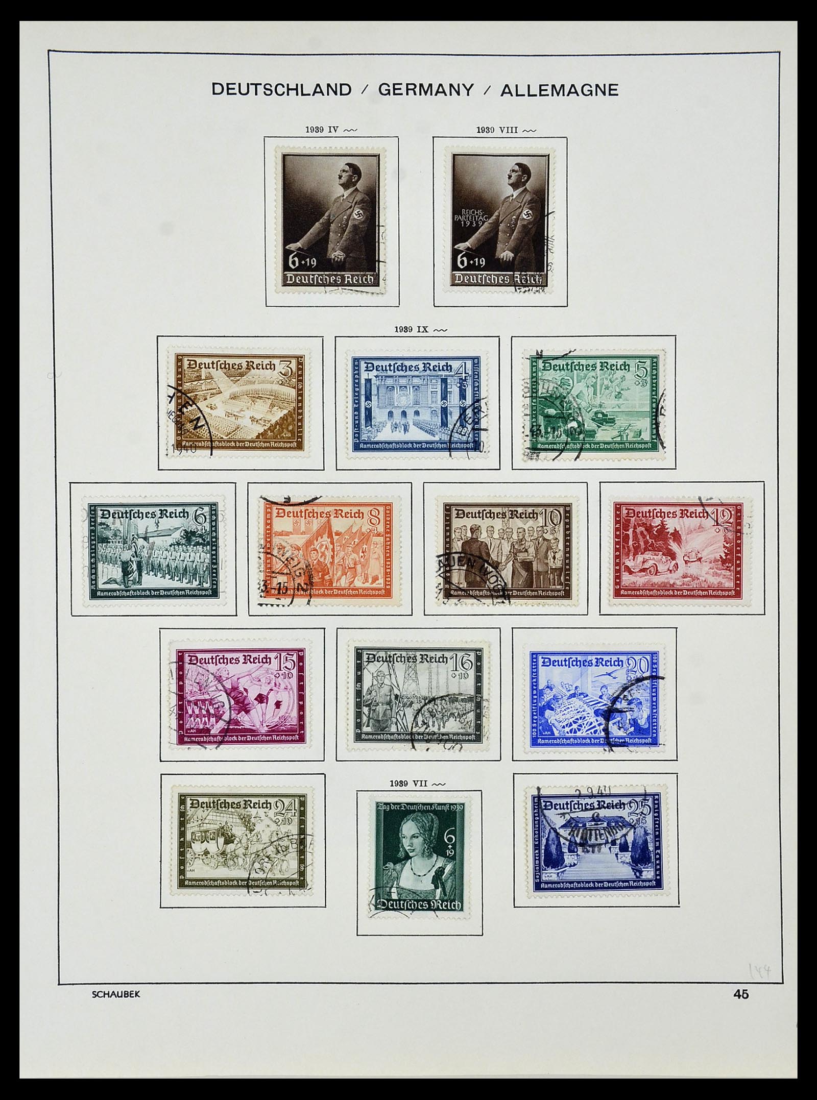 34087 058 - Postzegelverzameling 34087 Duitse Rijk 1872-1945.
