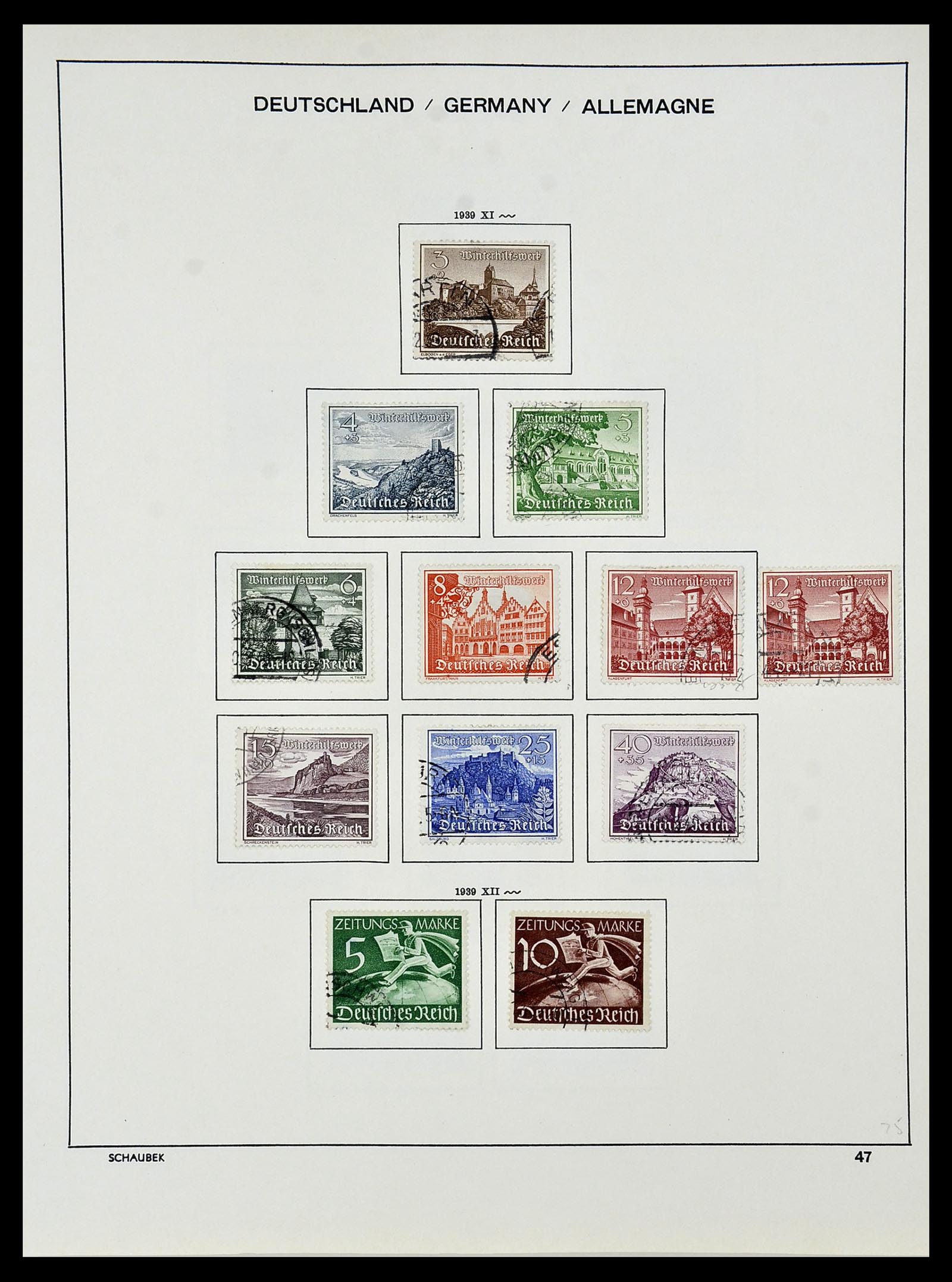 34087 060 - Stamp collection 34087 German Reich 1872-1945.