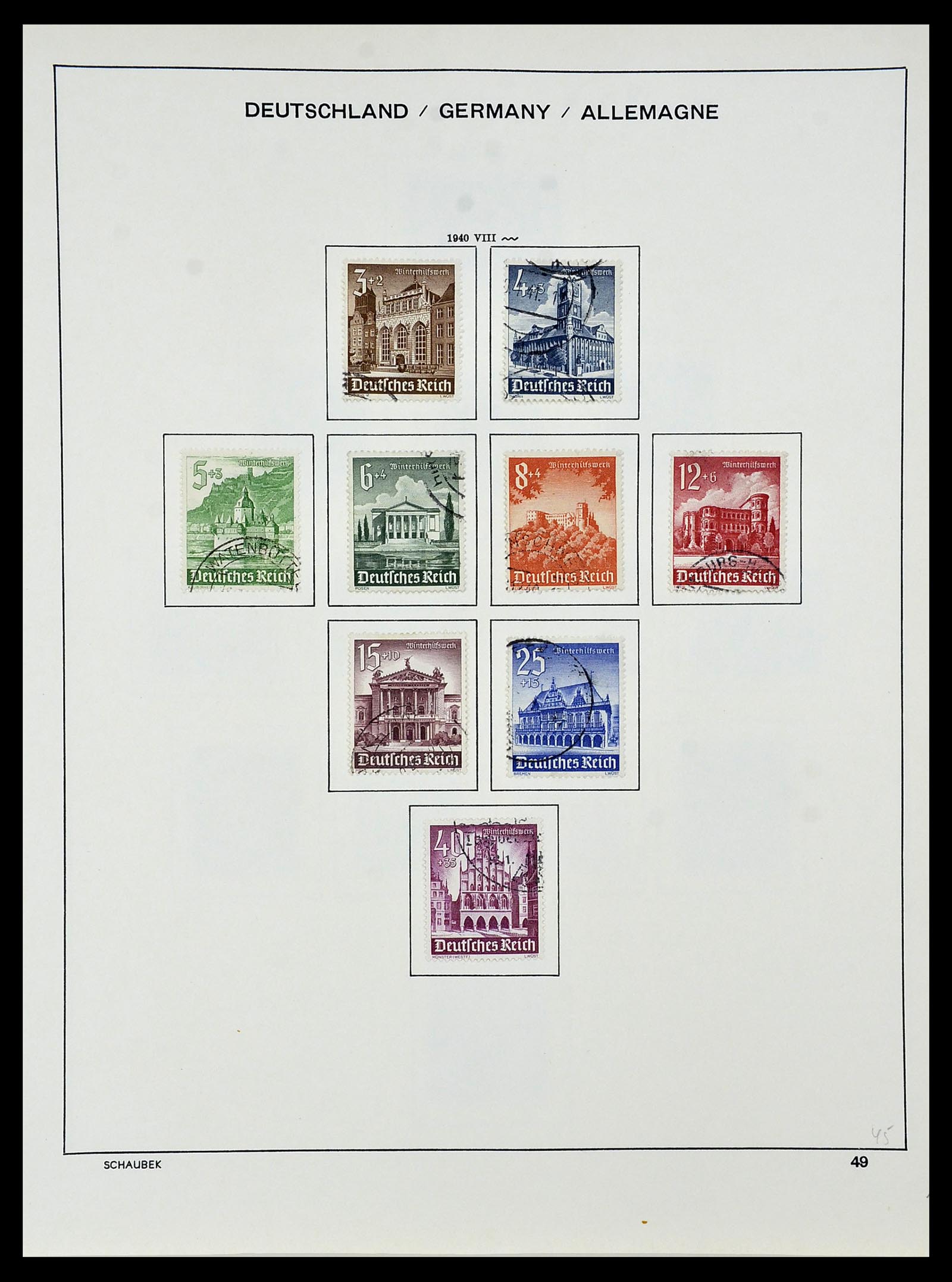 34087 062 - Postzegelverzameling 34087 Duitse Rijk 1872-1945.
