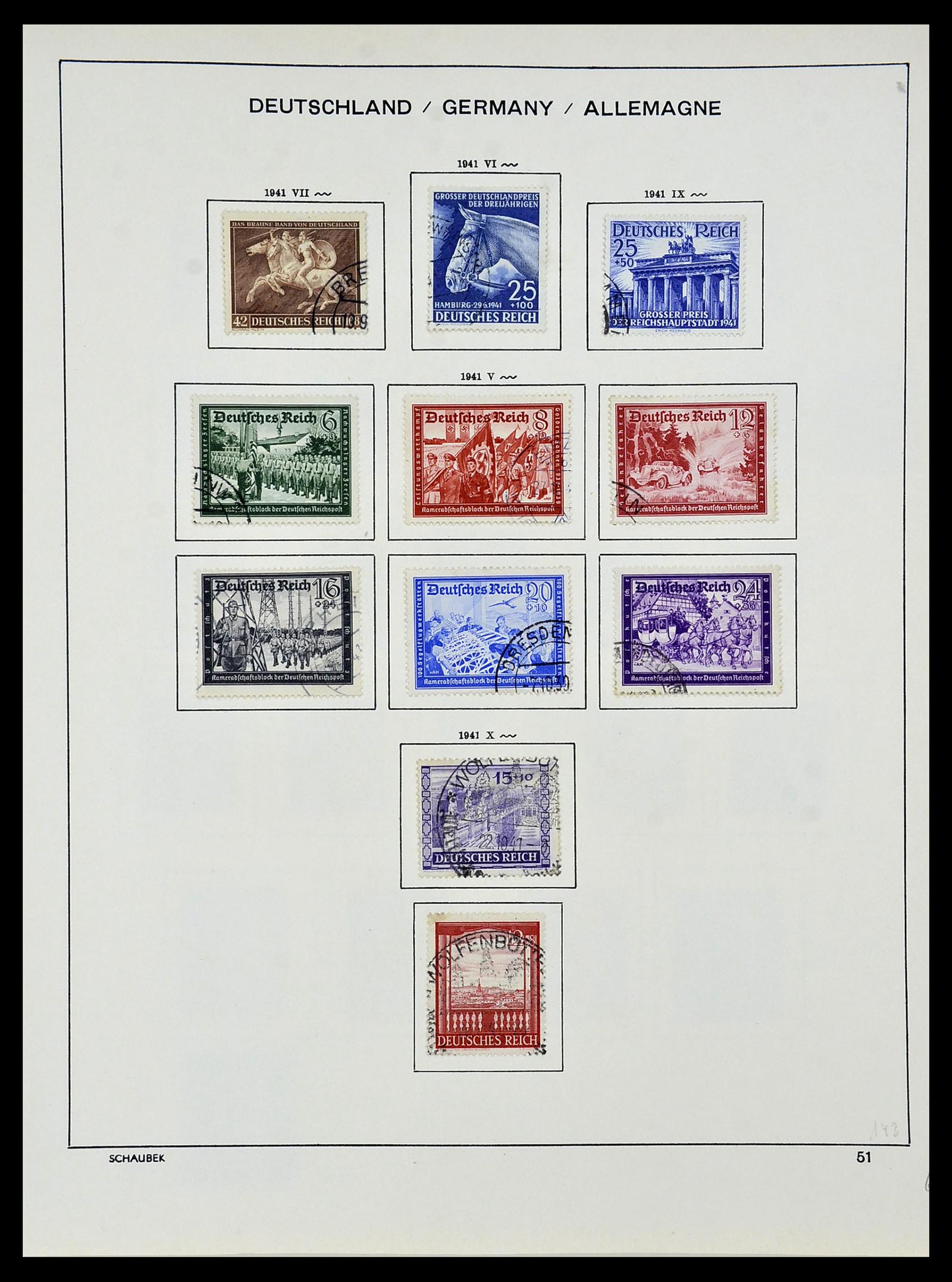 34087 064 - Postzegelverzameling 34087 Duitse Rijk 1872-1945.