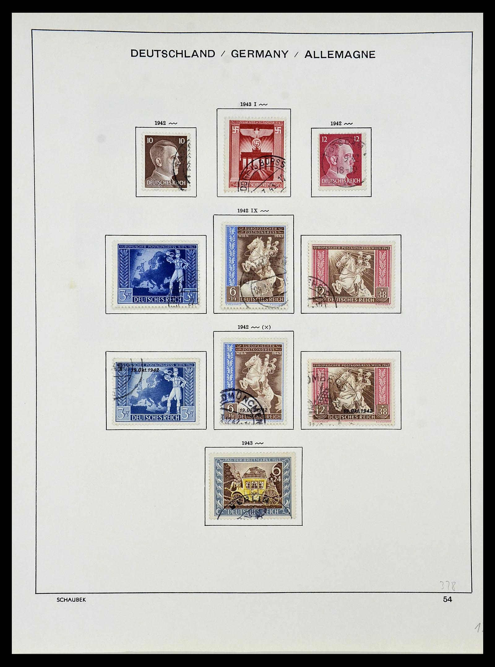34087 069 - Stamp collection 34087 German Reich 1872-1945.