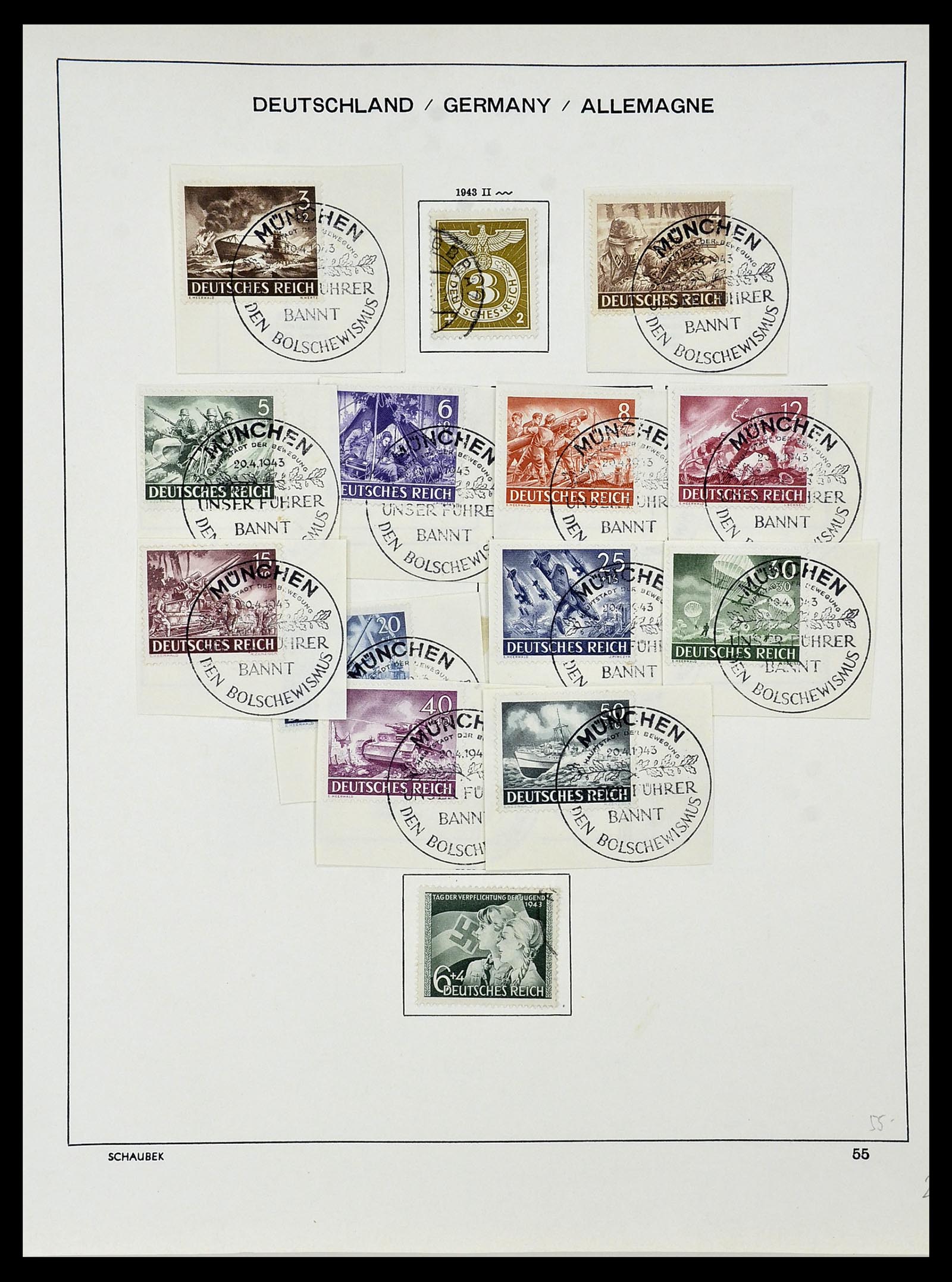 34087 070 - Stamp collection 34087 German Reich 1872-1945.