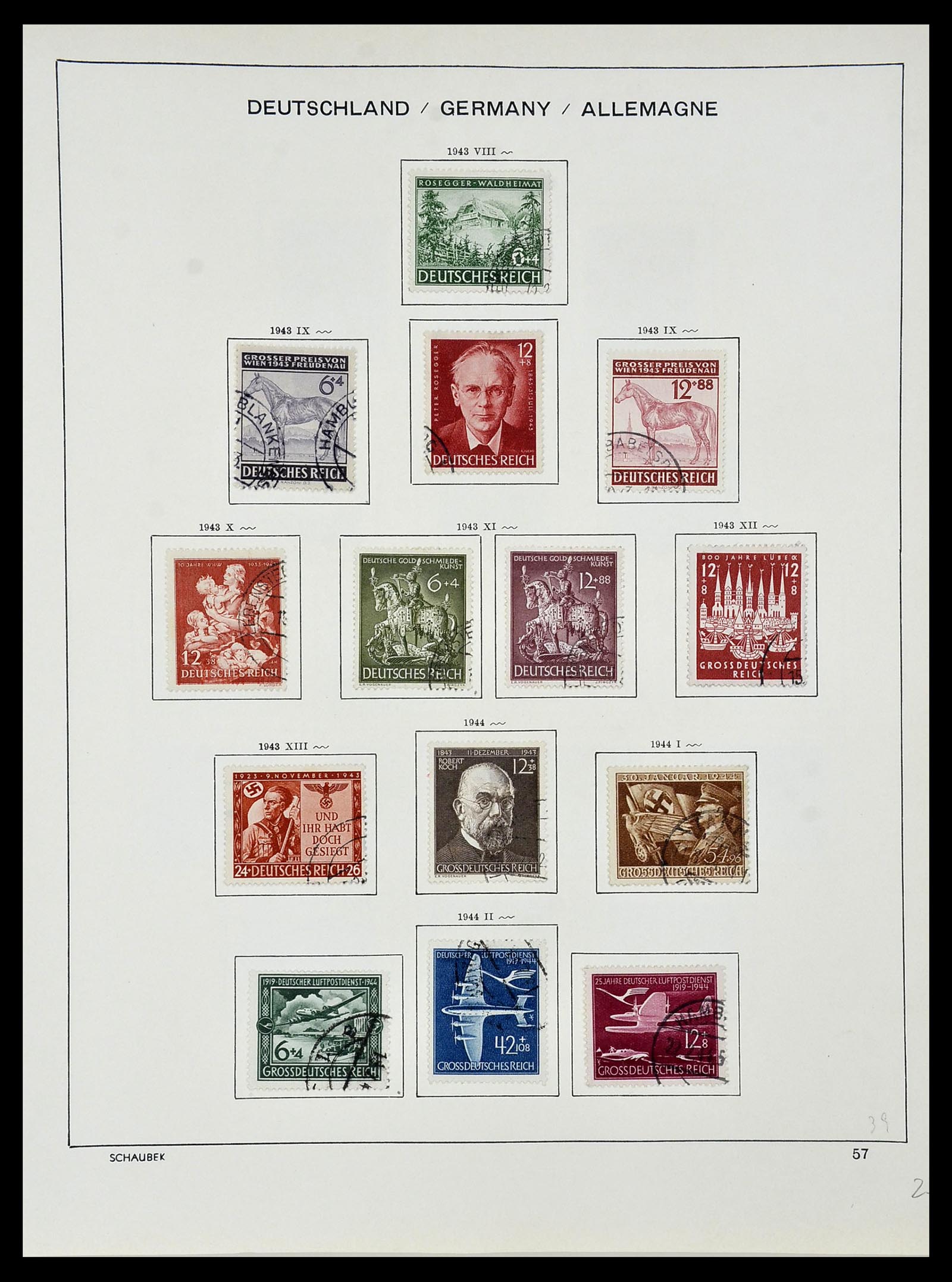34087 072 - Postzegelverzameling 34087 Duitse Rijk 1872-1945.