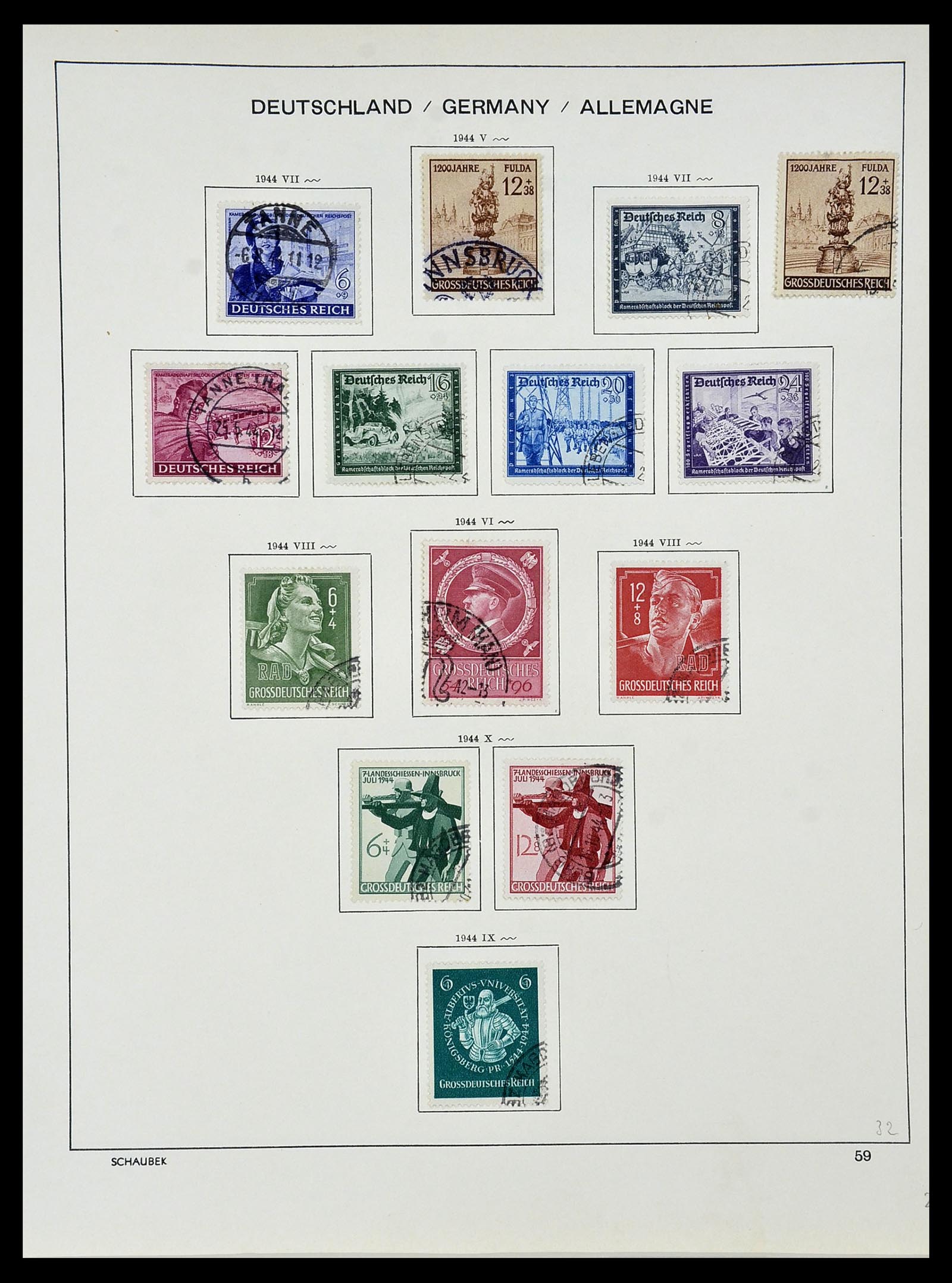34087 074 - Postzegelverzameling 34087 Duitse Rijk 1872-1945.