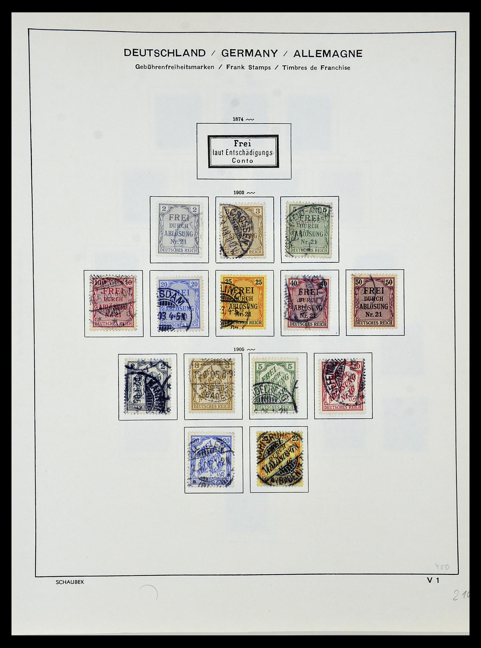 34087 077 - Postzegelverzameling 34087 Duitse Rijk 1872-1945.