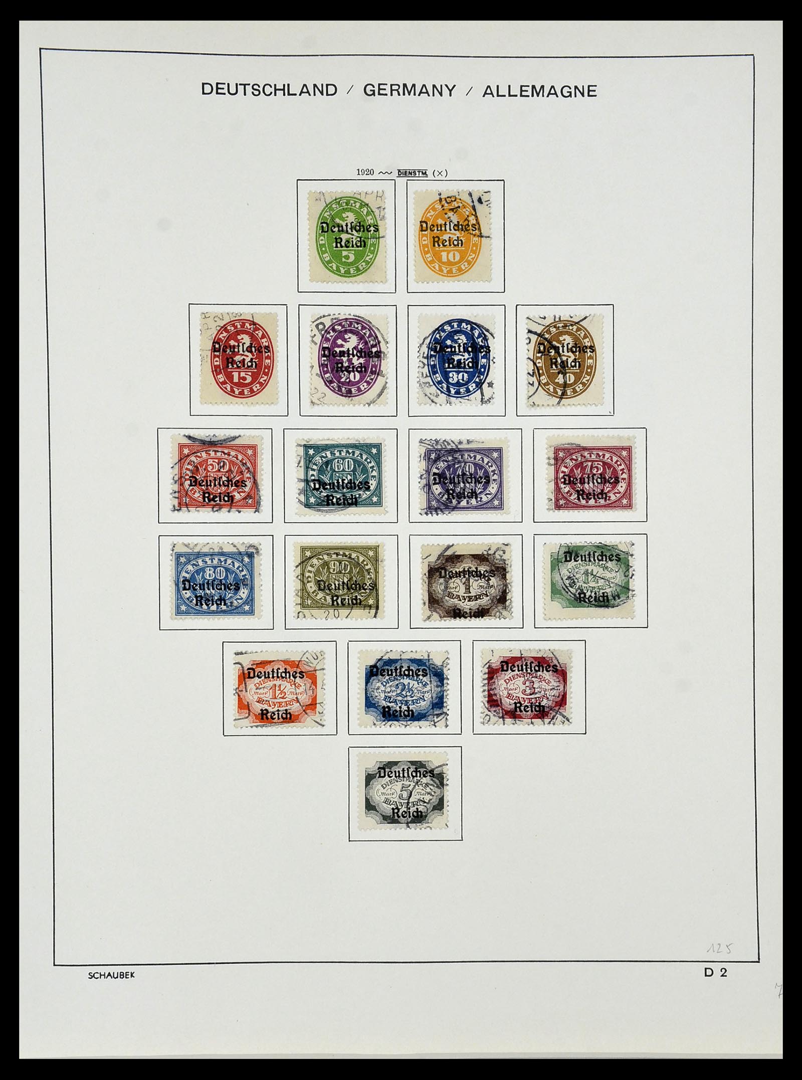 34087 079 - Stamp collection 34087 German Reich 1872-1945.