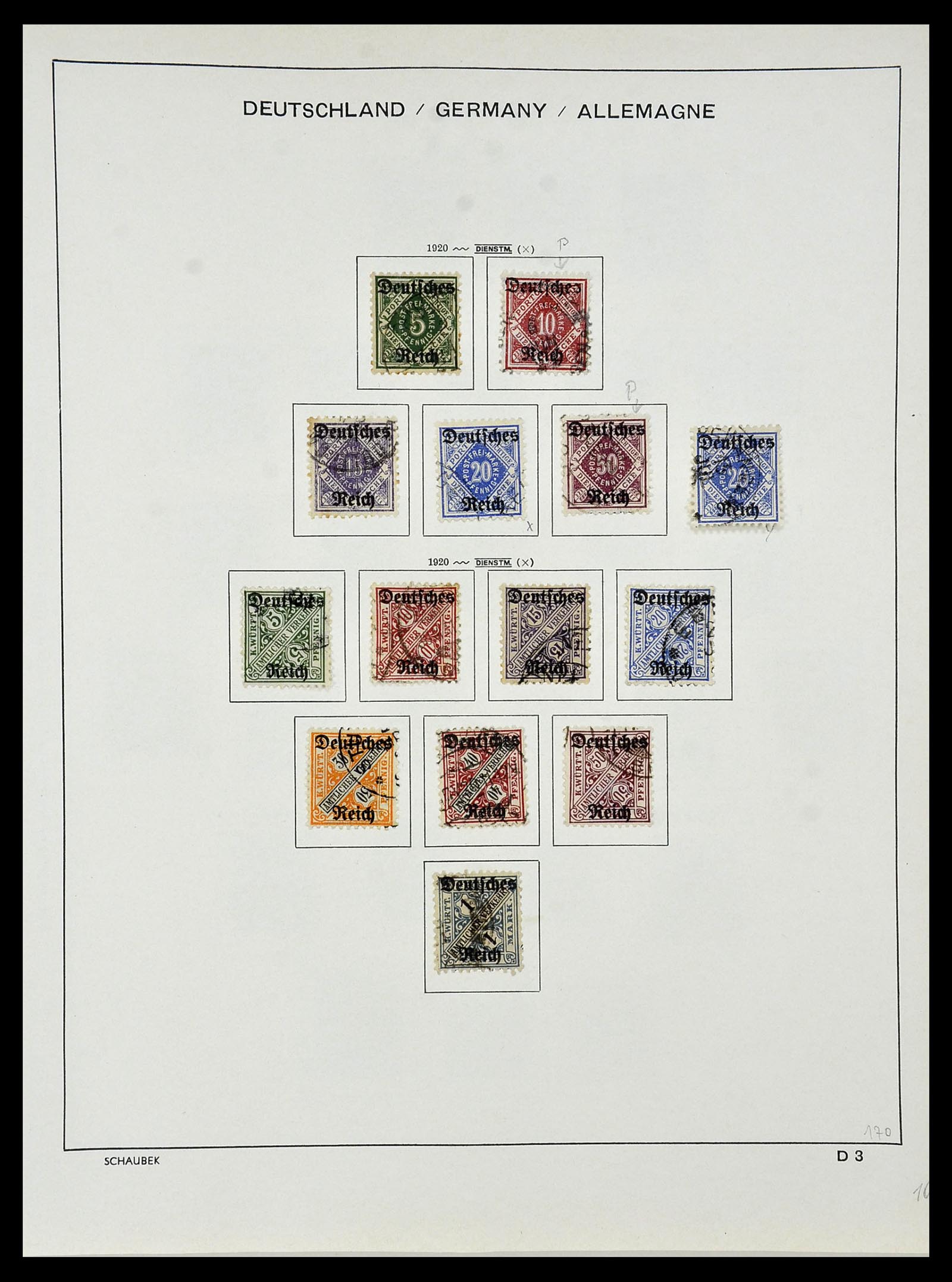 34087 080 - Stamp collection 34087 German Reich 1872-1945.