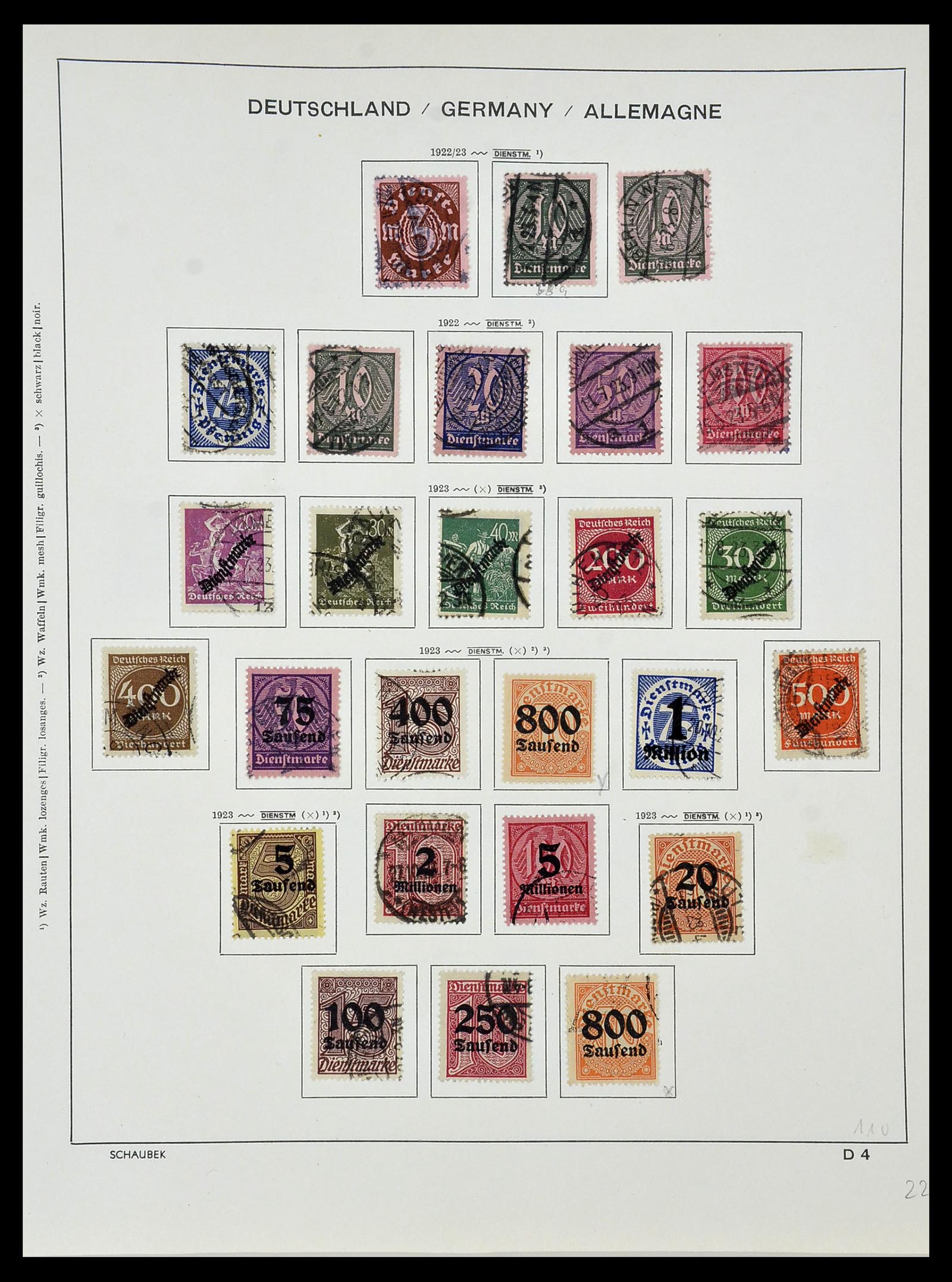 34087 081 - Postzegelverzameling 34087 Duitse Rijk 1872-1945.