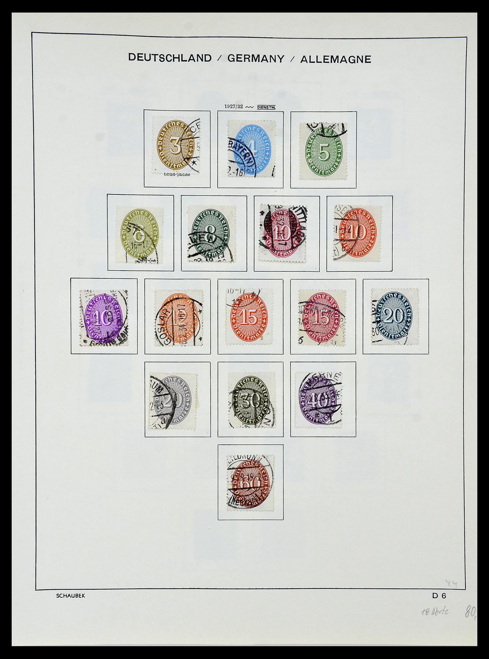 34087 083 - Stamp collection 34087 German Reich 1872-1945.