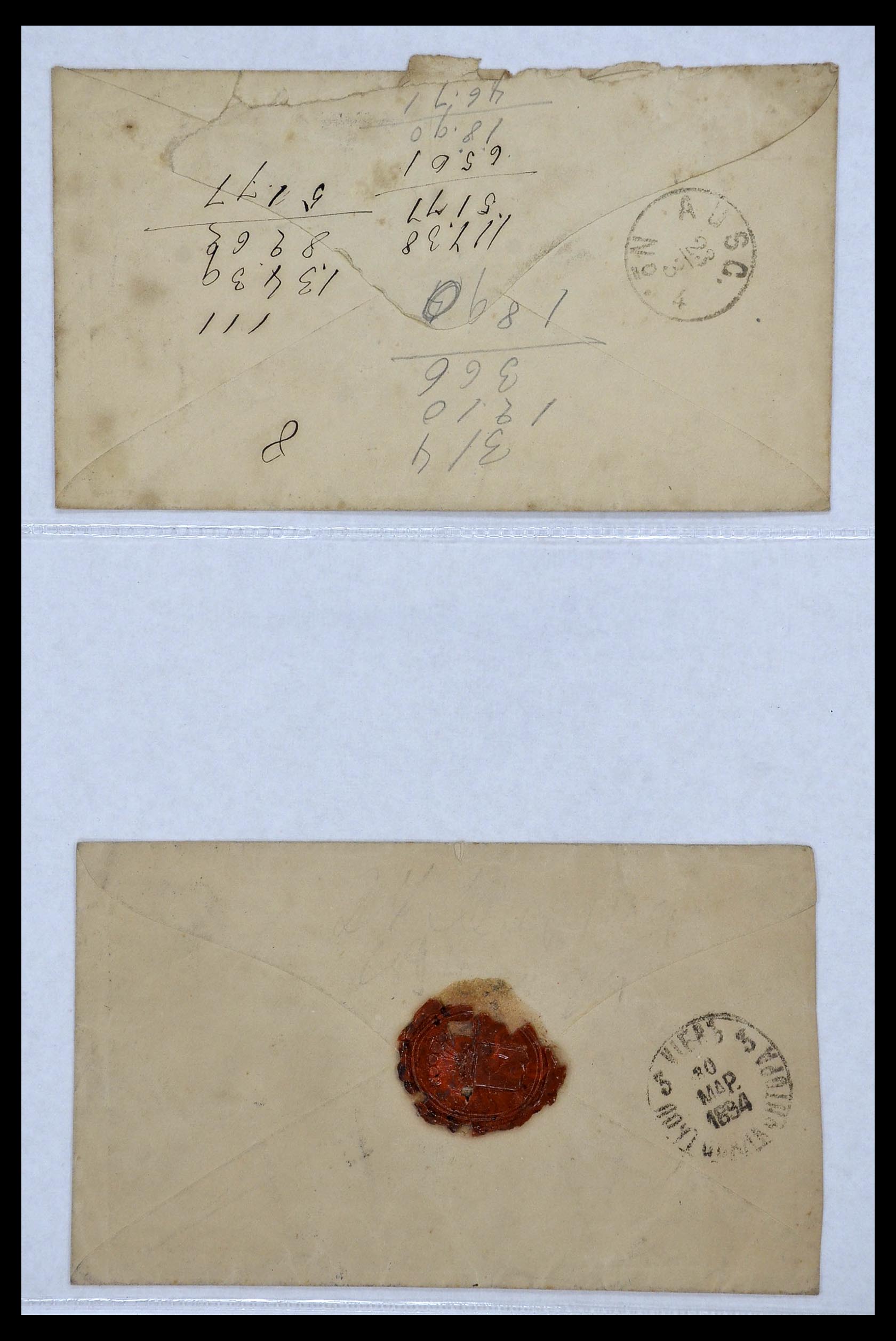 34088 004 - Postzegelverzameling 34088 Rusland brieven 1868-1958.